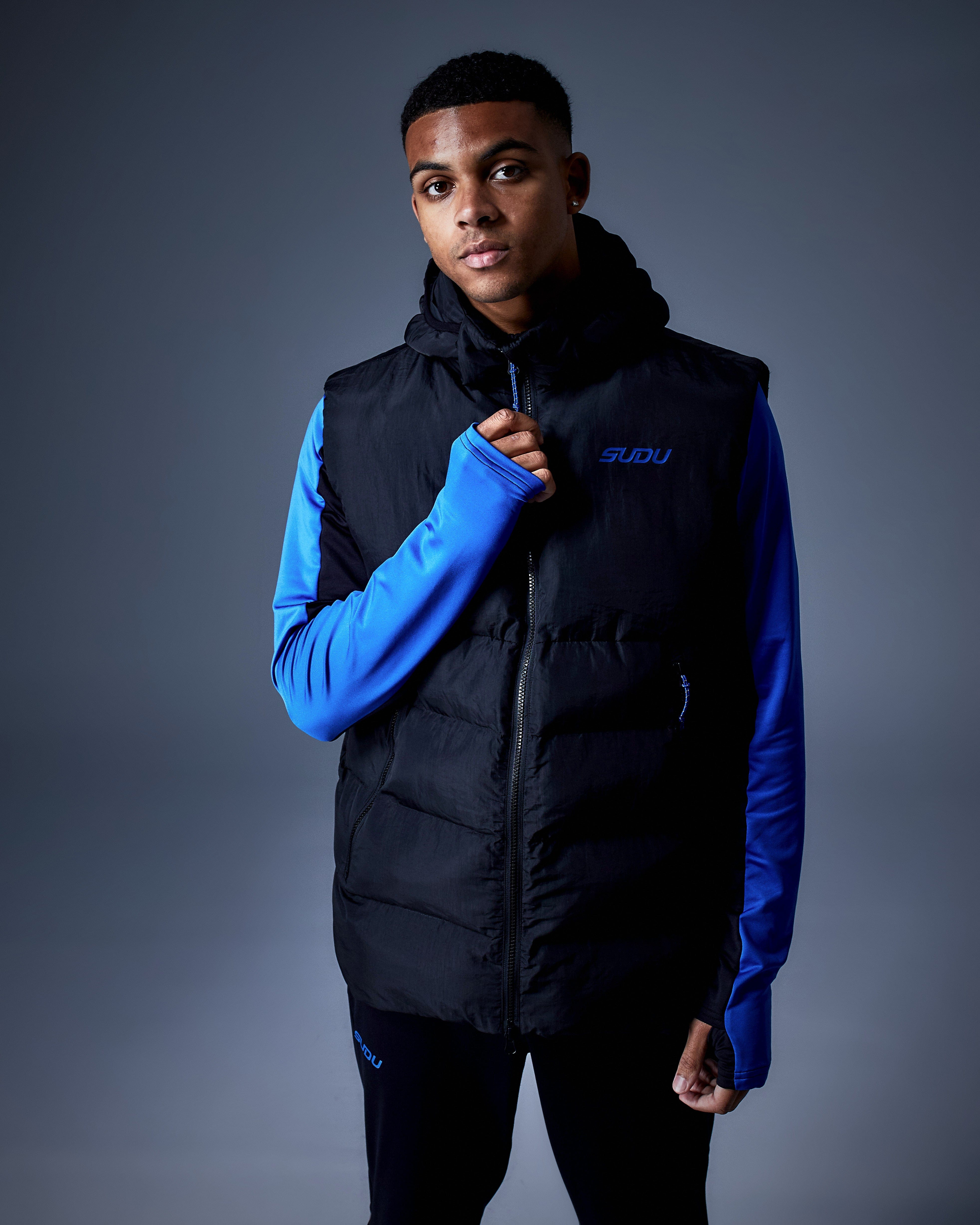 Wales SUDU Clothing gilet SPG 01 Play nero antipioggia