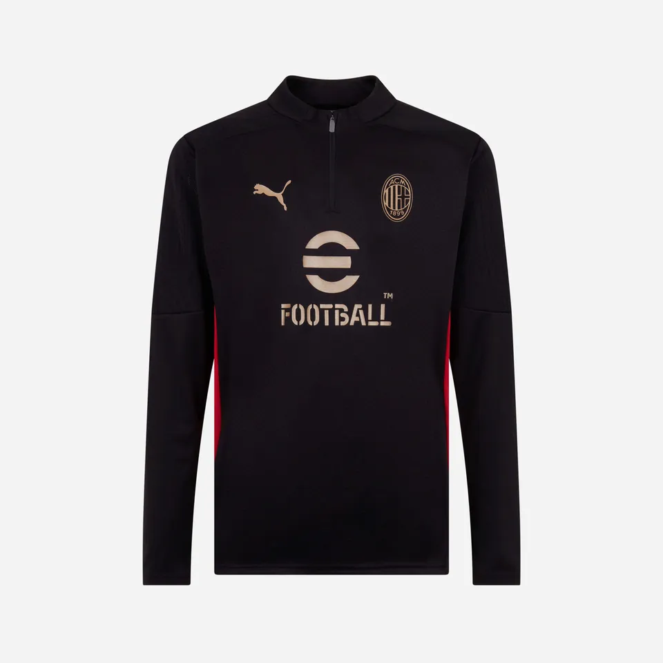AC Milan Training 2024/25 felpa 1/4 zip uomo manica lunga
