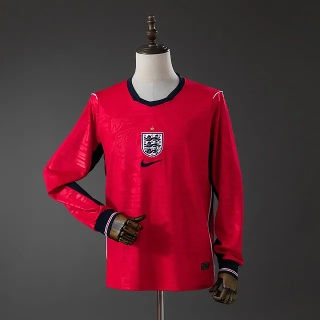 Inghilterra Away 2026/27 maglia manica lunga rossa S-3XL