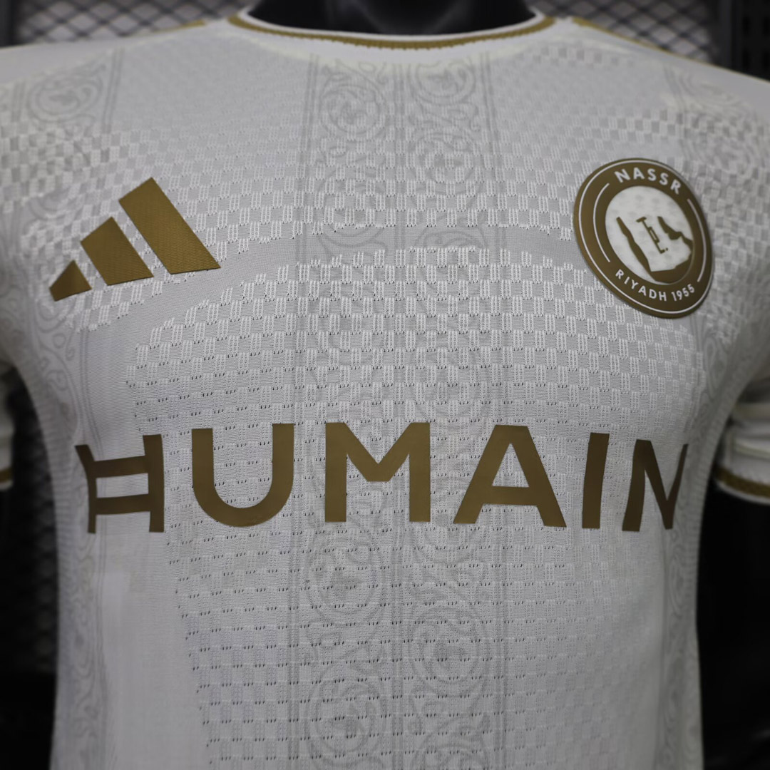 Tifoso Store Player Version Terza Maglia Al-Nassr 2026/27 calcio bianco oro