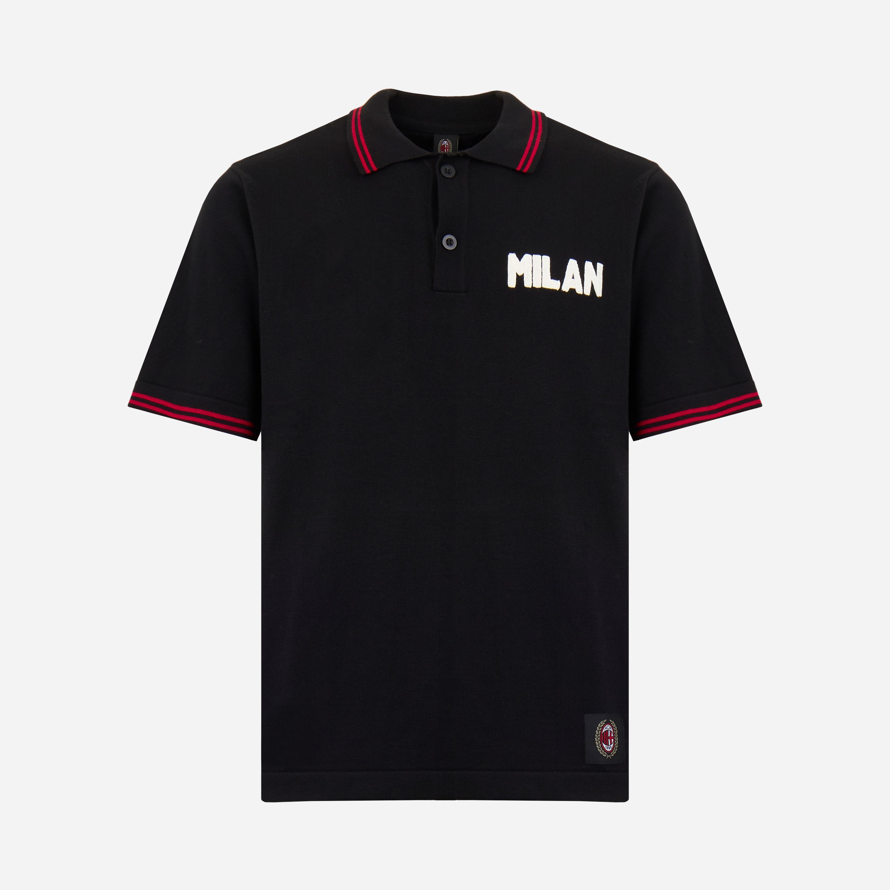 AC Milan Polo Milan polo 60s nera uomo taglia M cotone