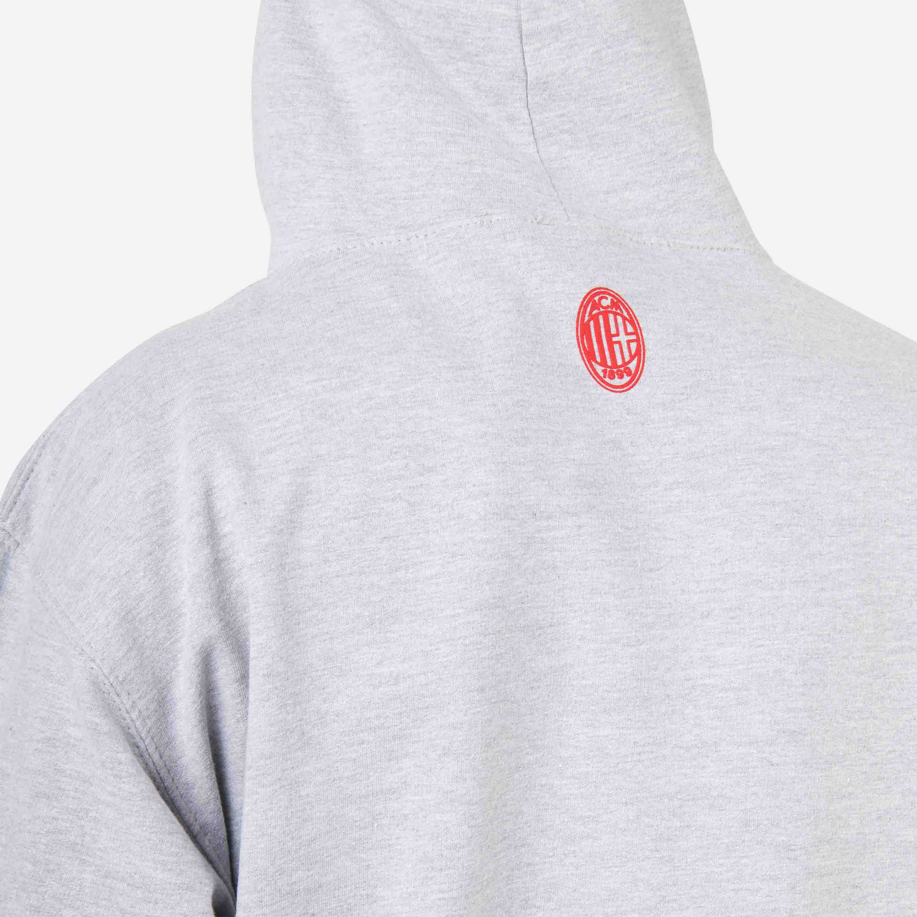 AC Milan College Collection Hoodie felpa cappuccio cotone L