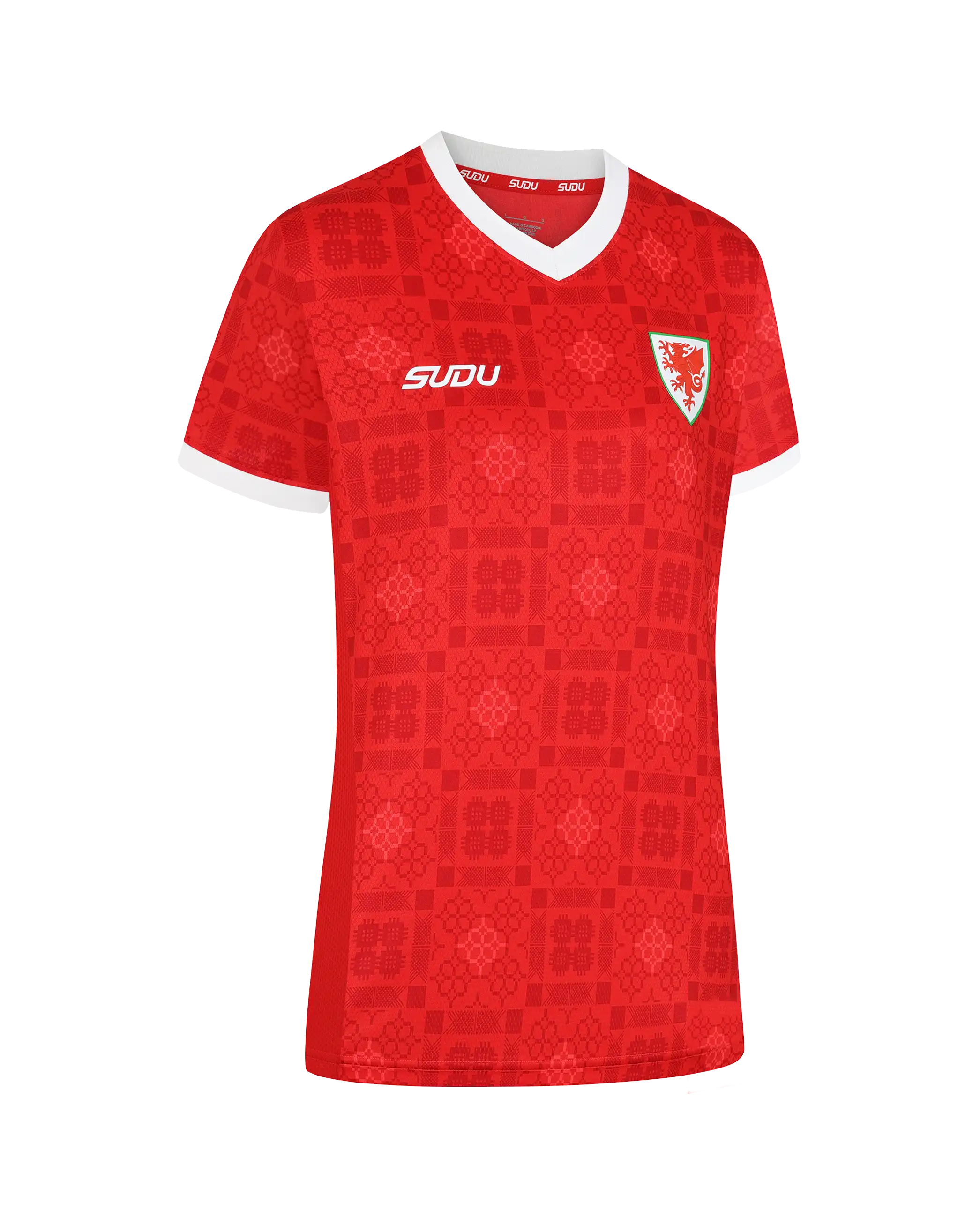 Wales SUDU 2026-28 Home maglia calcio rossa donna 12
