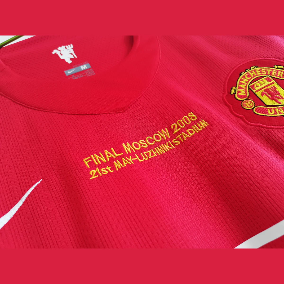 Manchester United Maglia 2008 Retro da calcio rossa