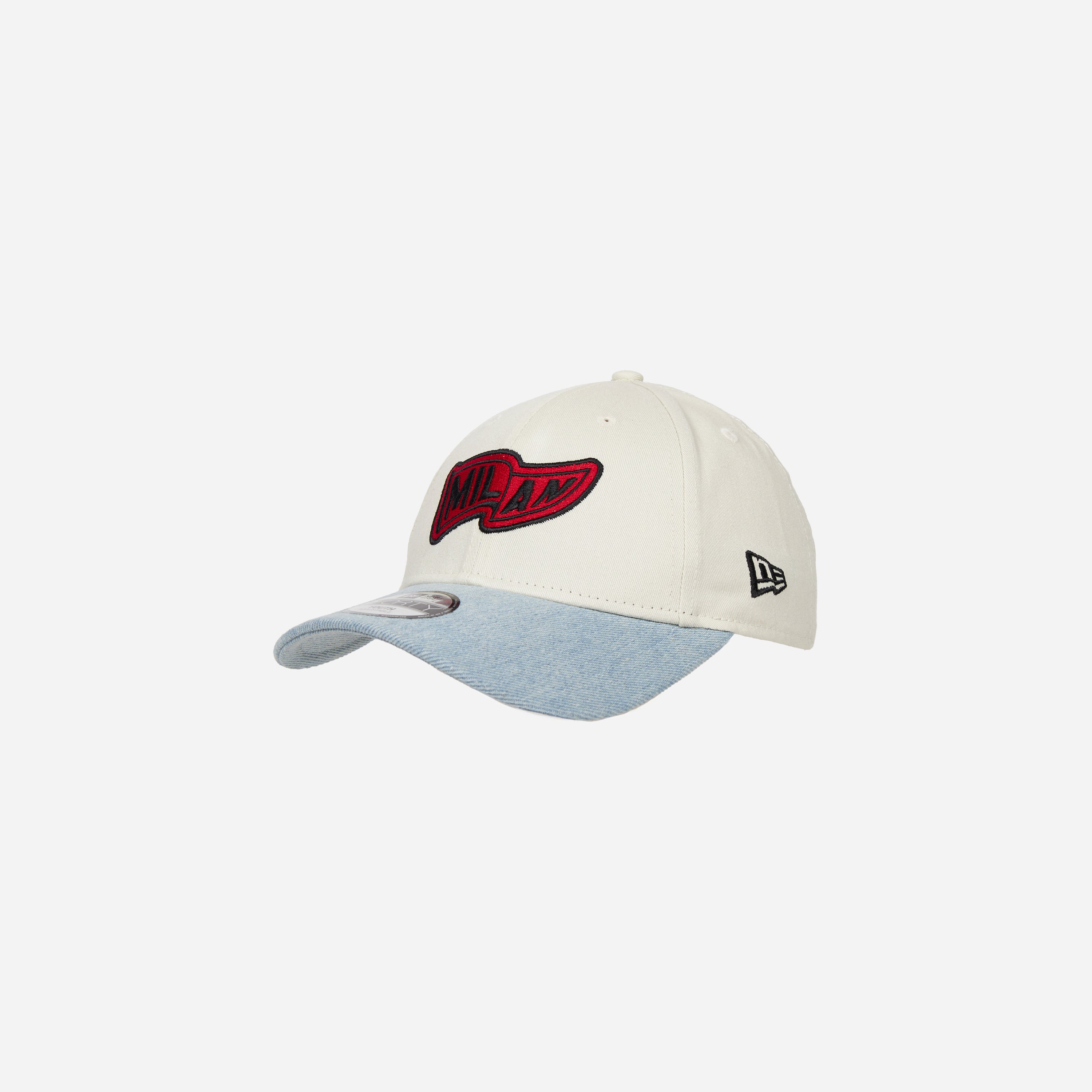AC Milan 9FORTY New Era cappello bambino bianco visiera denim