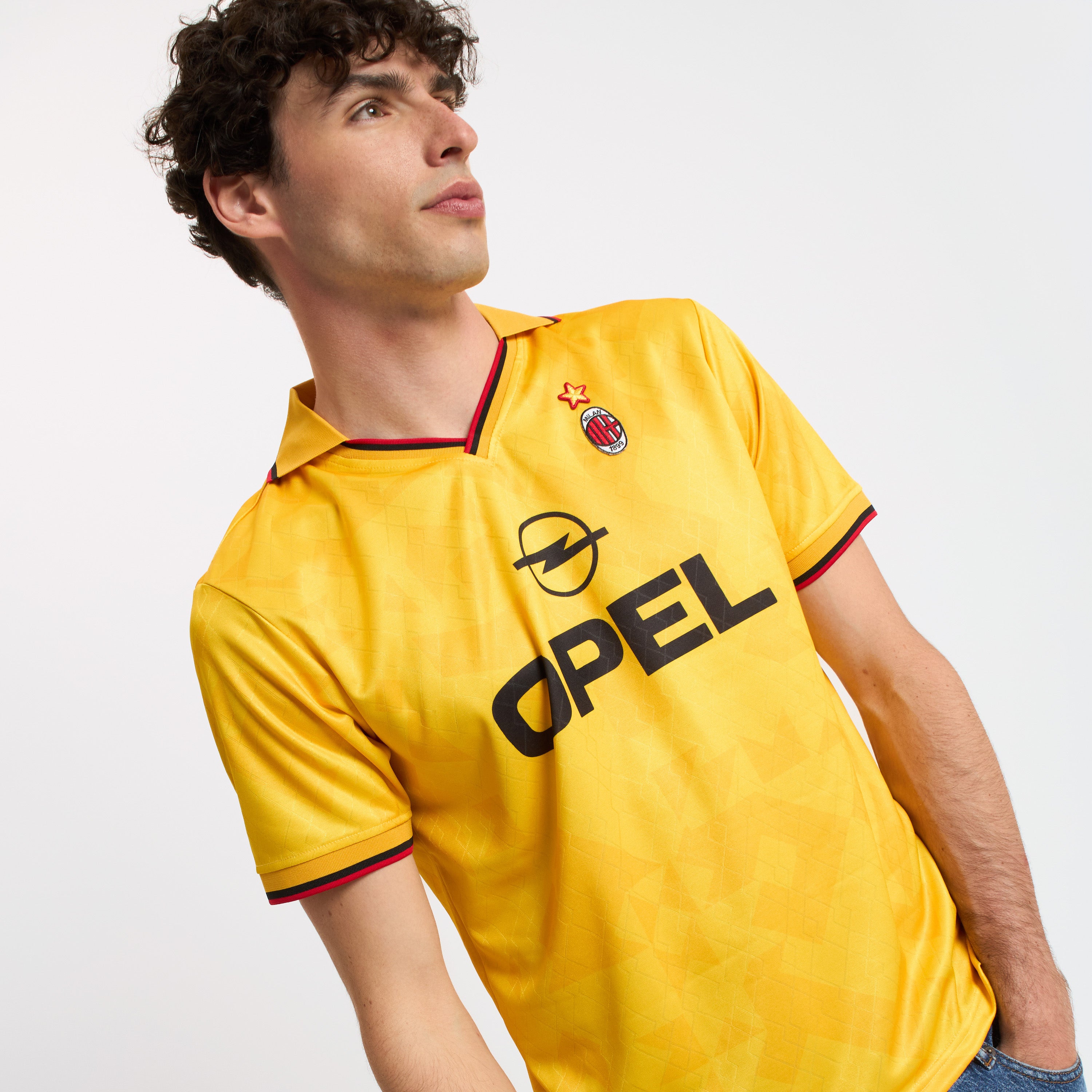 AC Milan 1995/96 maglia retro third gialla uomo taglia M