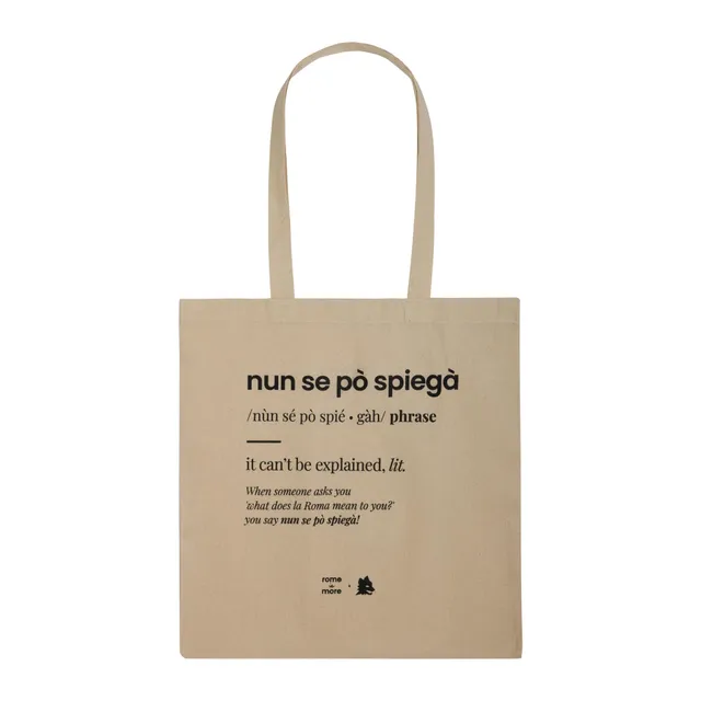 Roma Fanshop AS Roma Tote Bag Nun Se Pò Spiegà shopper