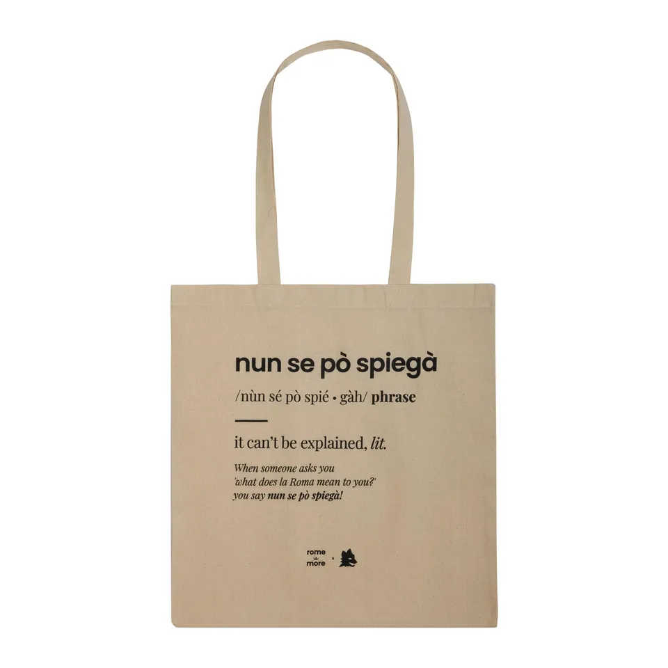 Roma Fanshop AS Roma Tote Bag Nun Se Pò Spiegà shopper