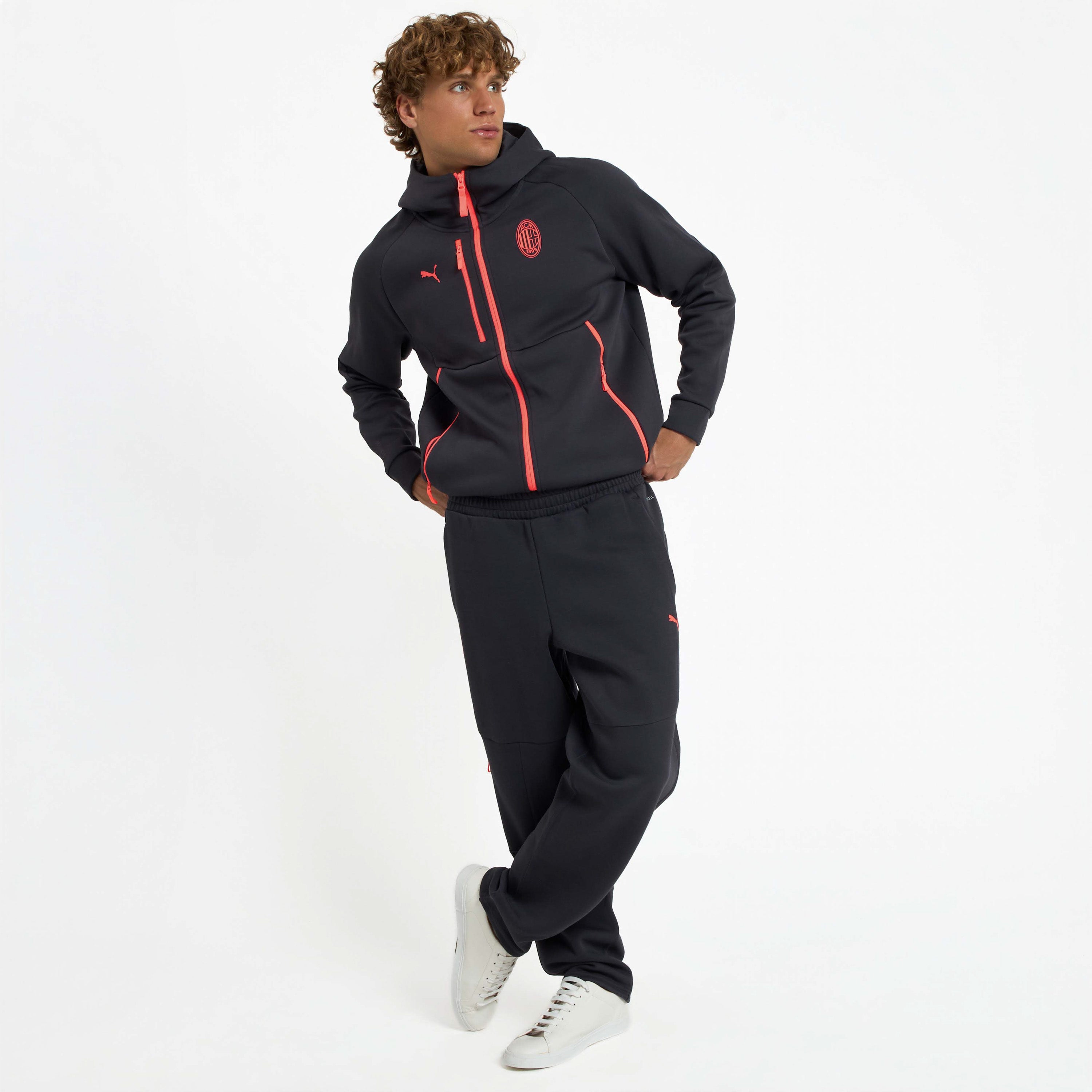 AC Milan Pumatech 2026/27 Pantaloni Tuta Grigio Drycell Tasche