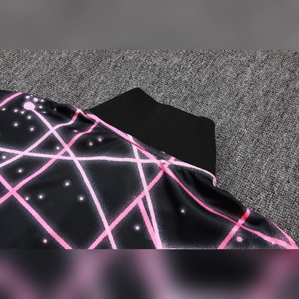 PSG Jordan 2025/26 tuta nera rosa full zip