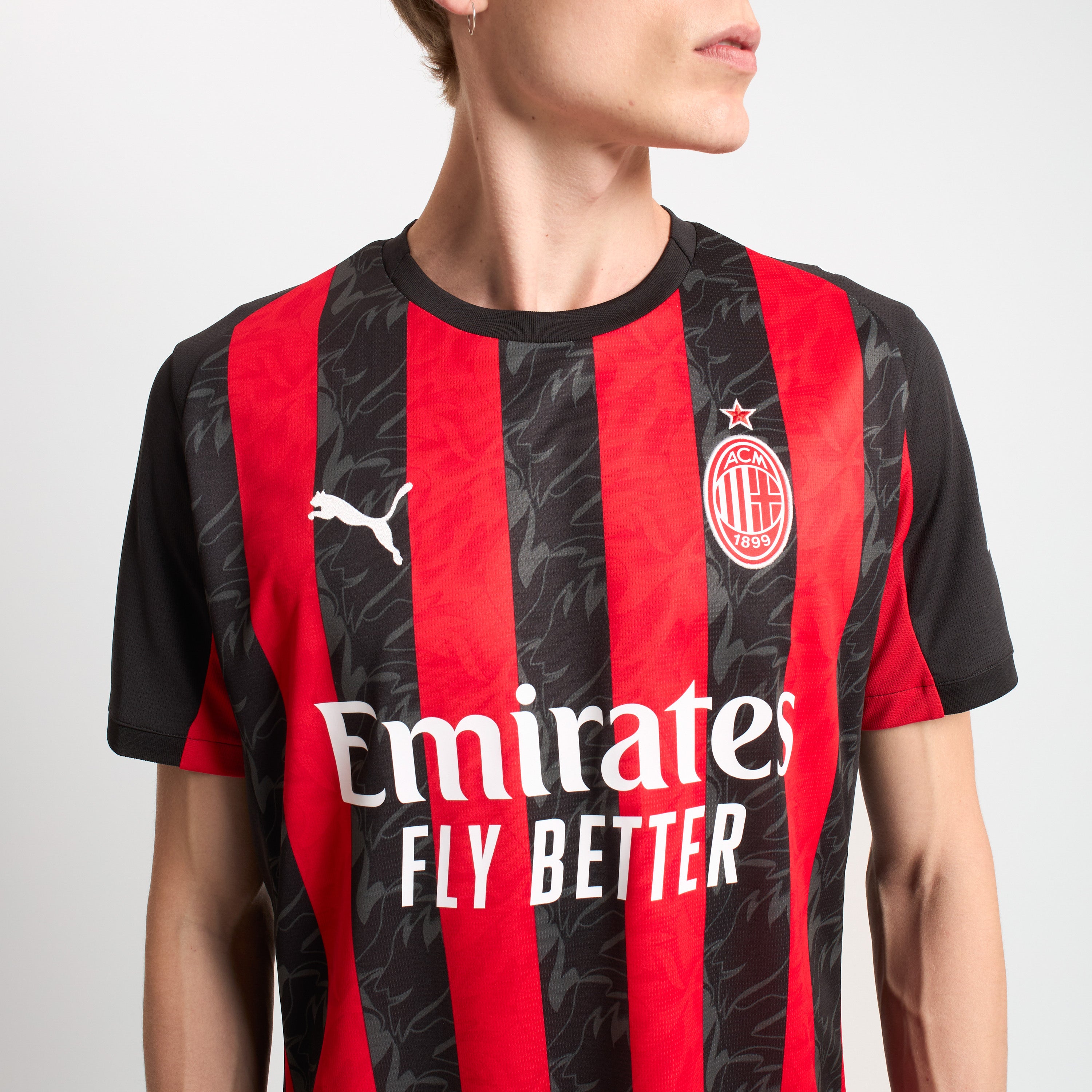 AC Milan Kit Gara Milan Home 2025/26 maglia uomo rossa Drycell