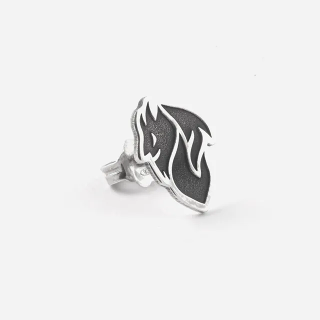 Nove25 Milan Silver Devil orecchino argento taglia unica