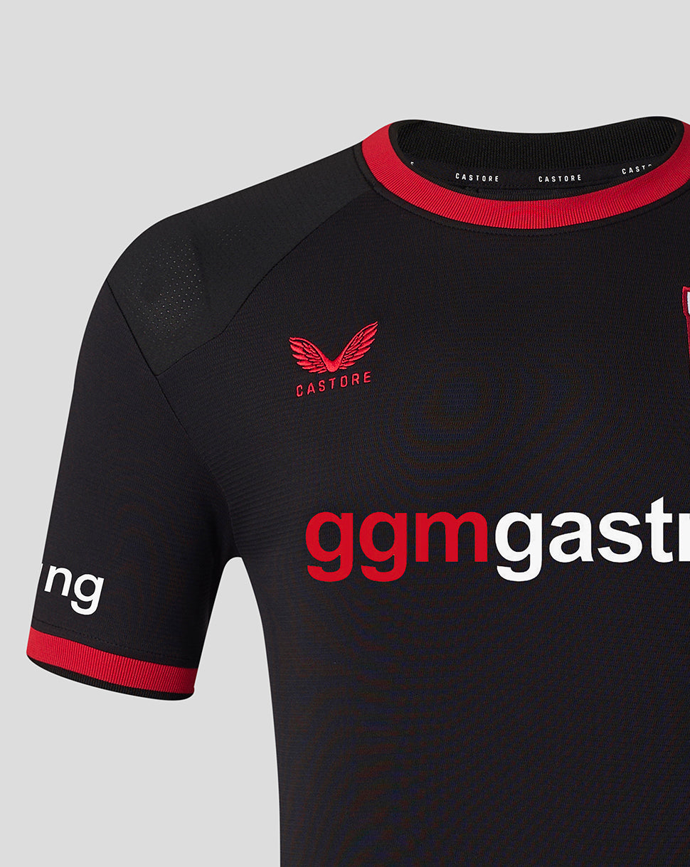 Twente Uitshirt 26/27 maglia uomo nera seconda maglia