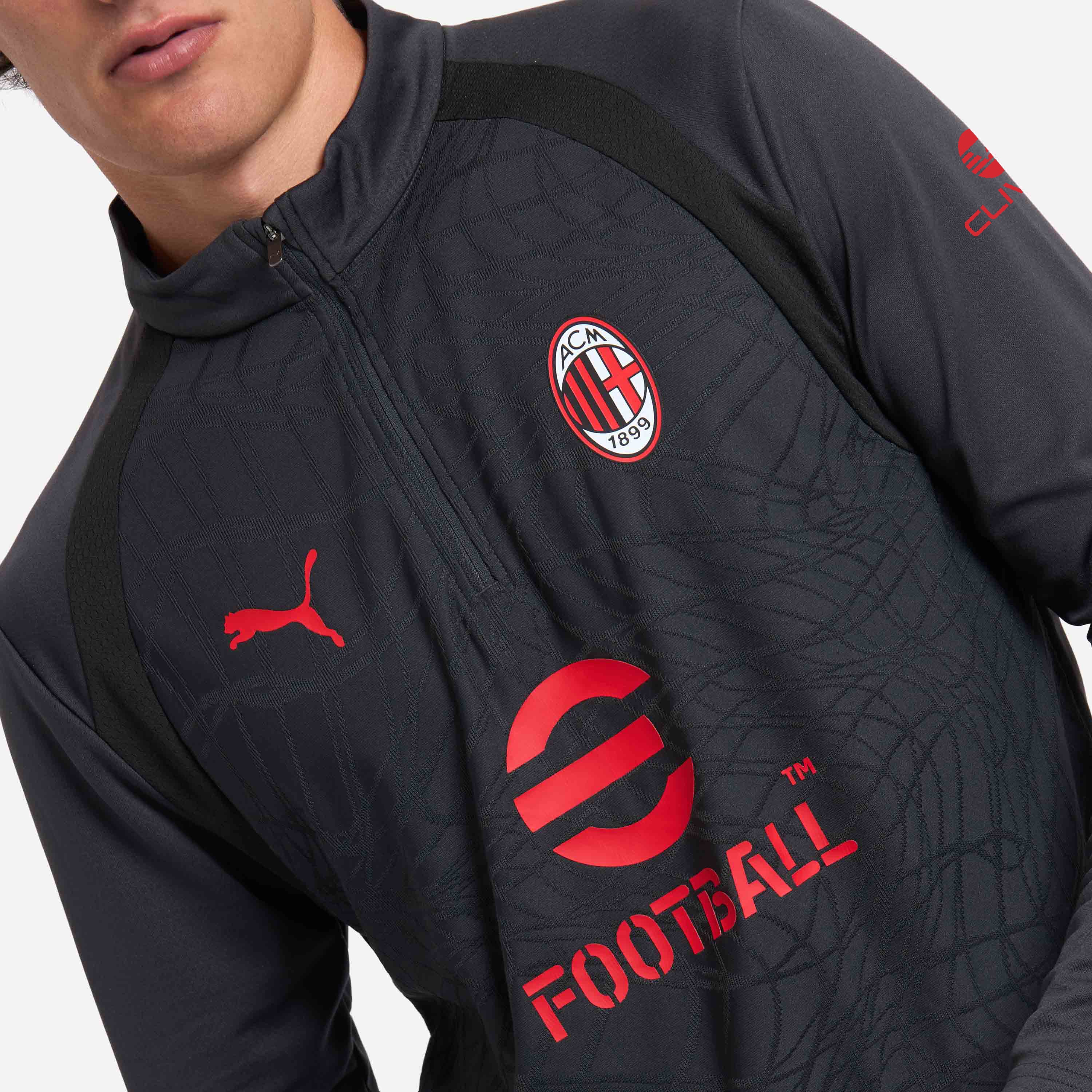 AC Milan Training 2026/27 felpa zip grigia uomo taglia M