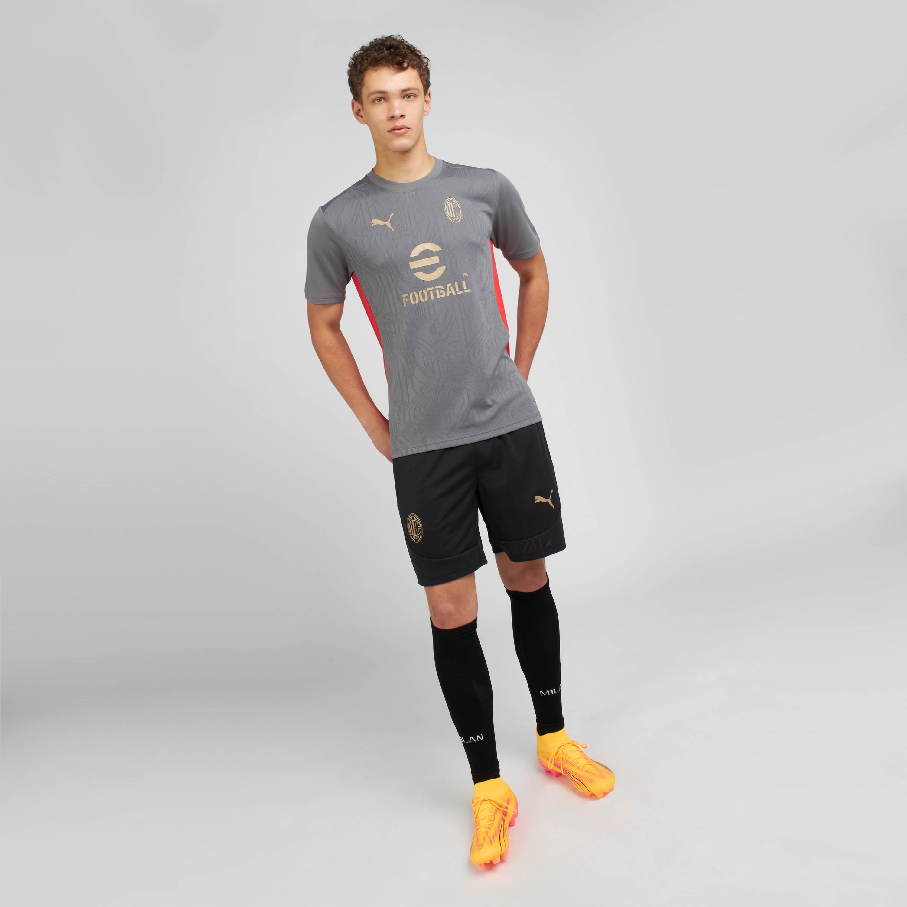 AC Milan Training 2024/25 maglia uomo slim