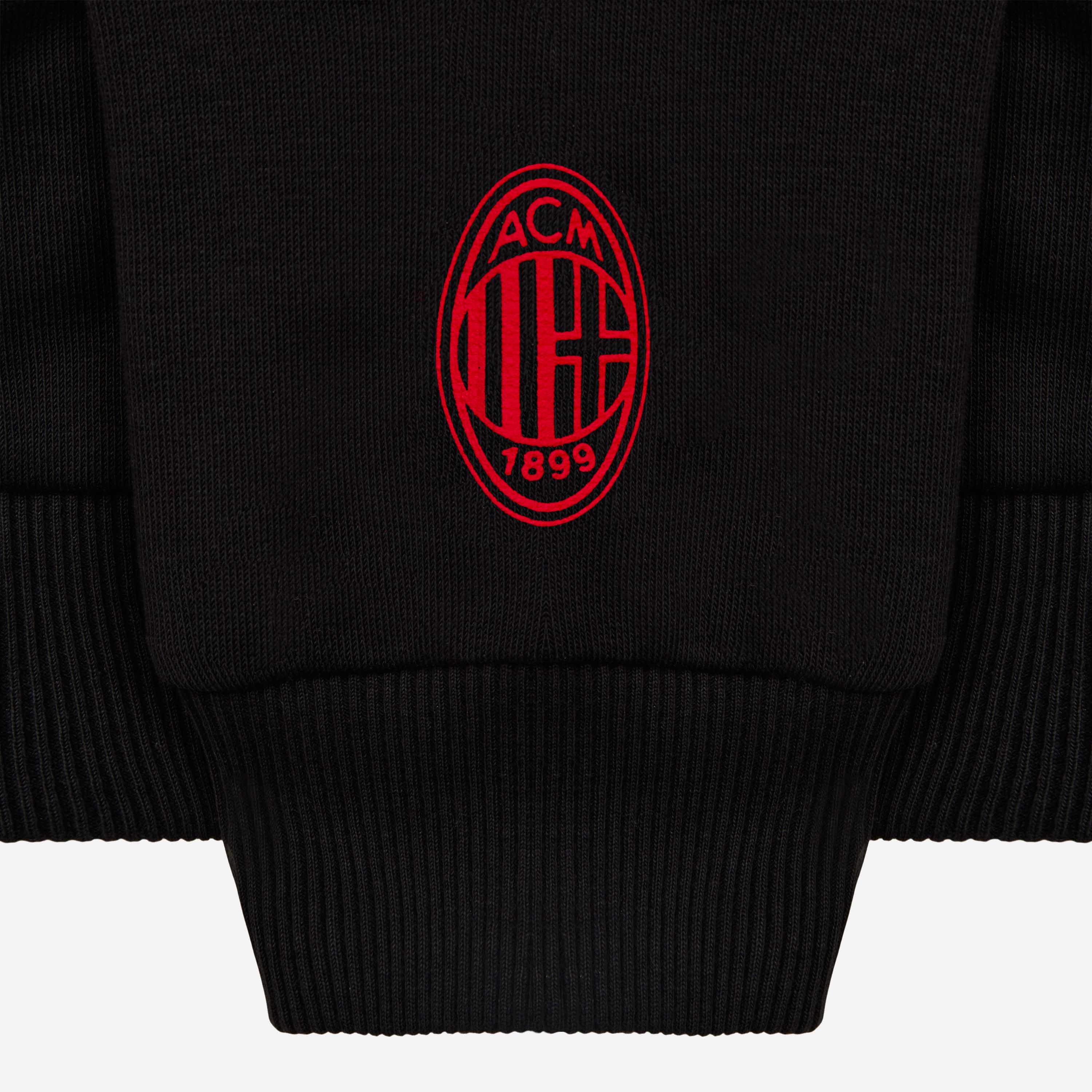 AC Milan Culture felpa cappuccio bambino 8 anni nera