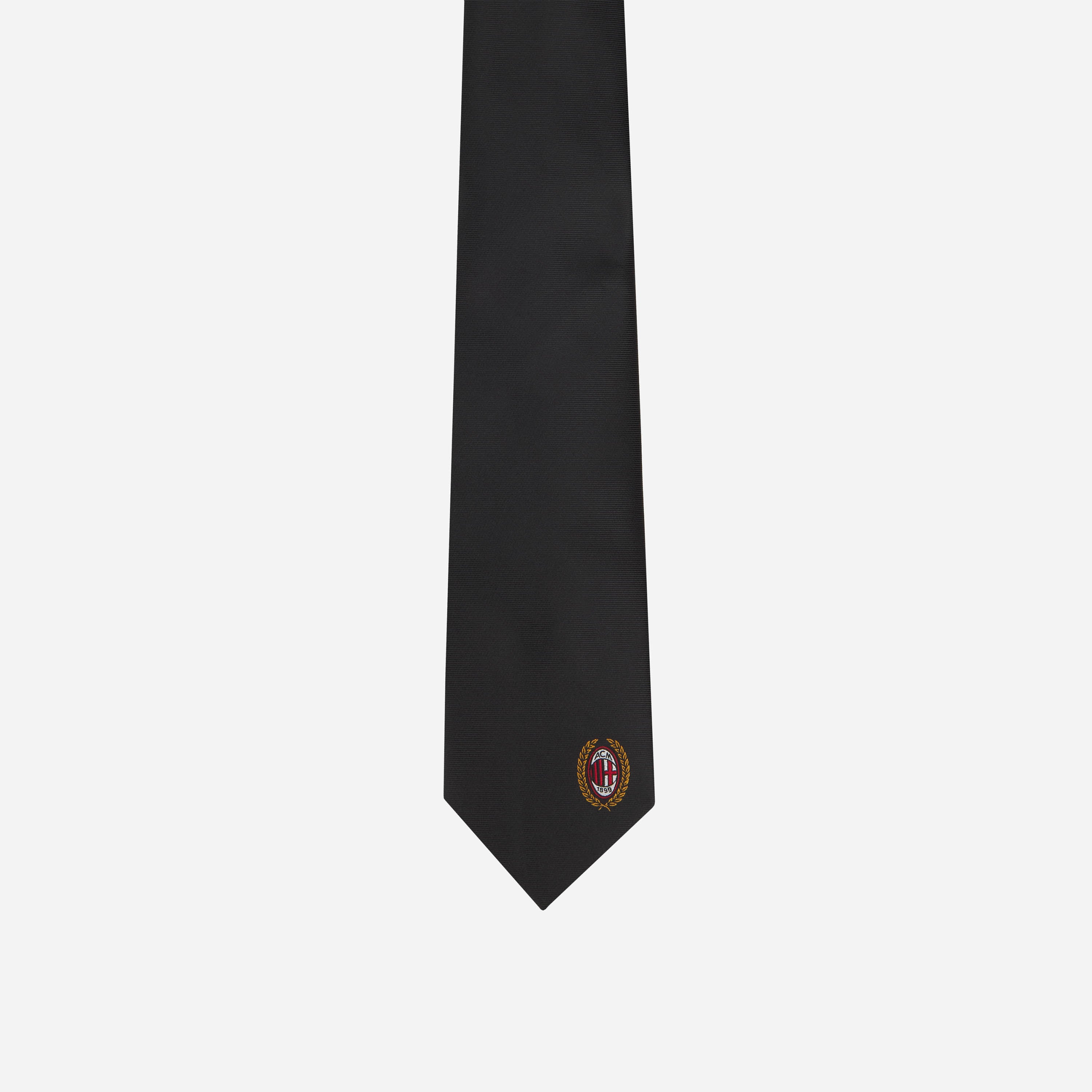 AC Milan cravatta nera logo oro cofanetto regalo