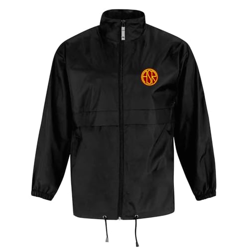 Roma Fanshop Abbigliamento antivento full zip nero L