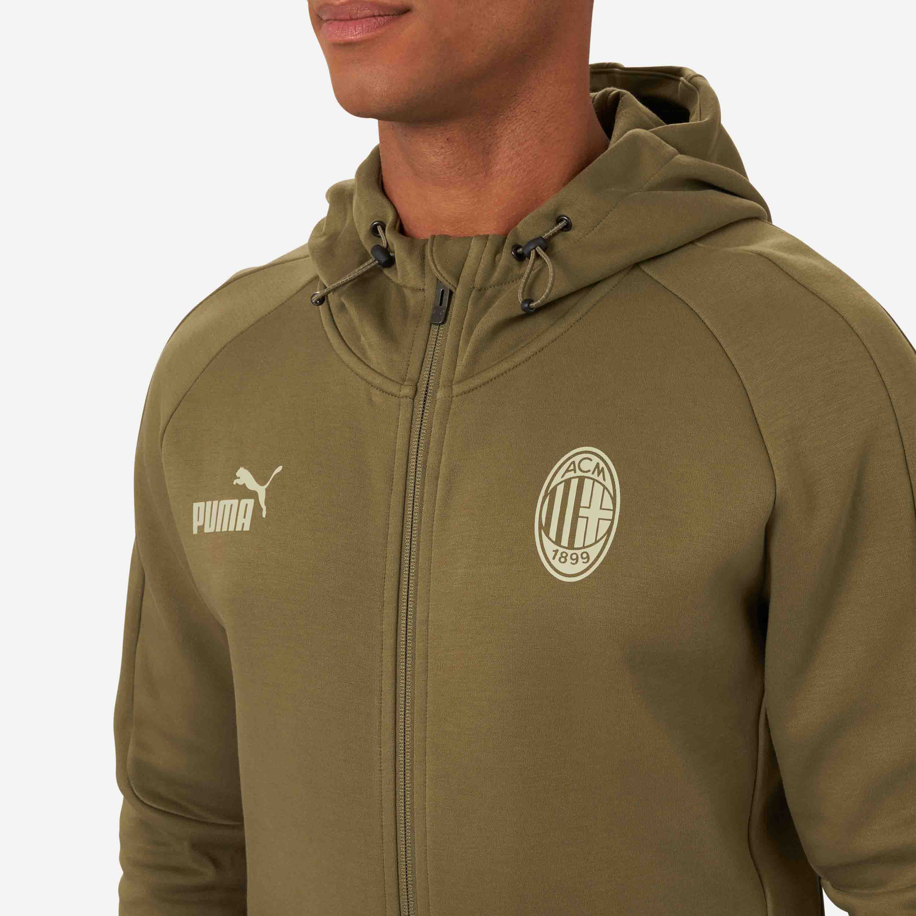 AC Milan Casuals 2022/23 giacca uomo zip cappuccio drycell