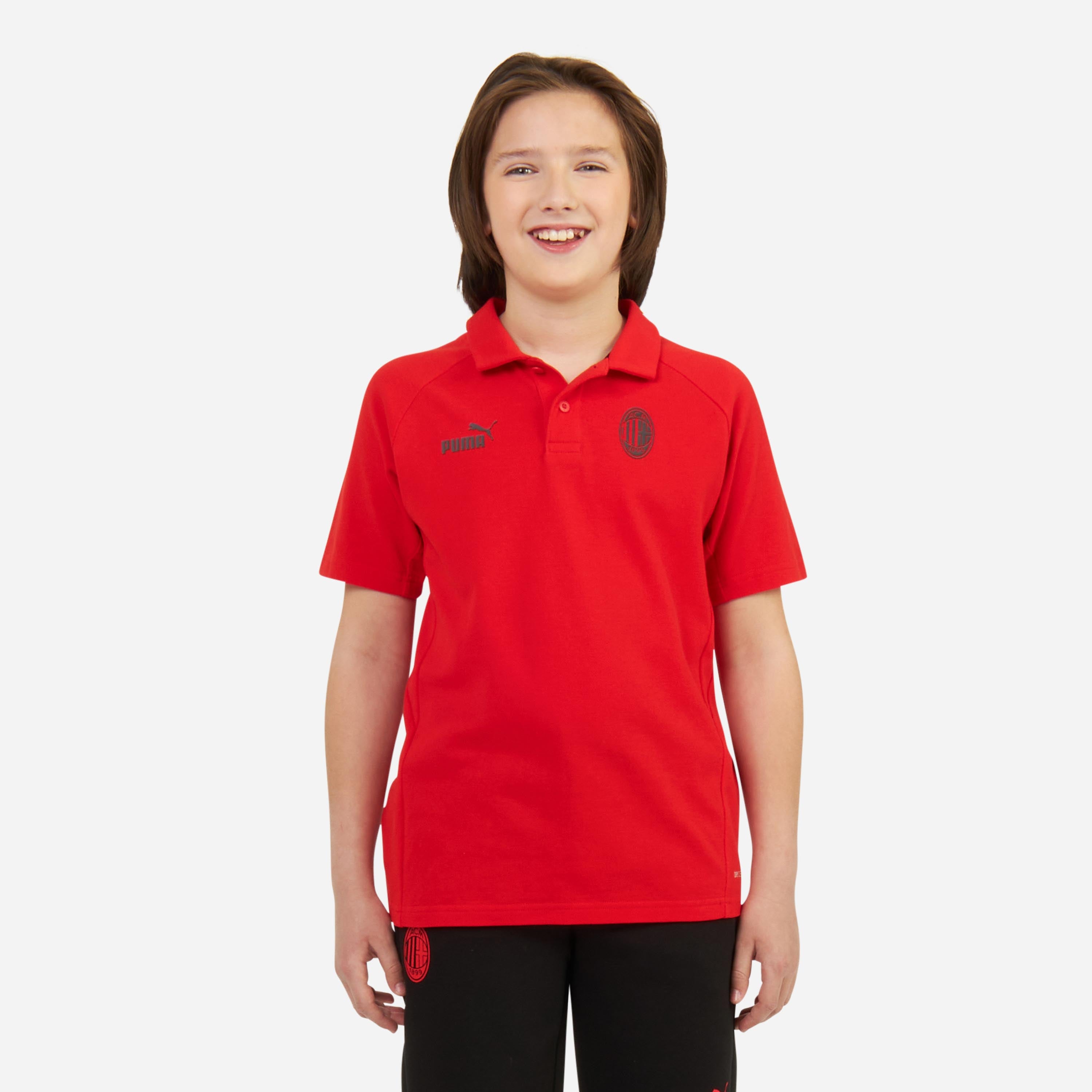 AC Milan Casuals polo bimbo cotone taglie 6-14 anni