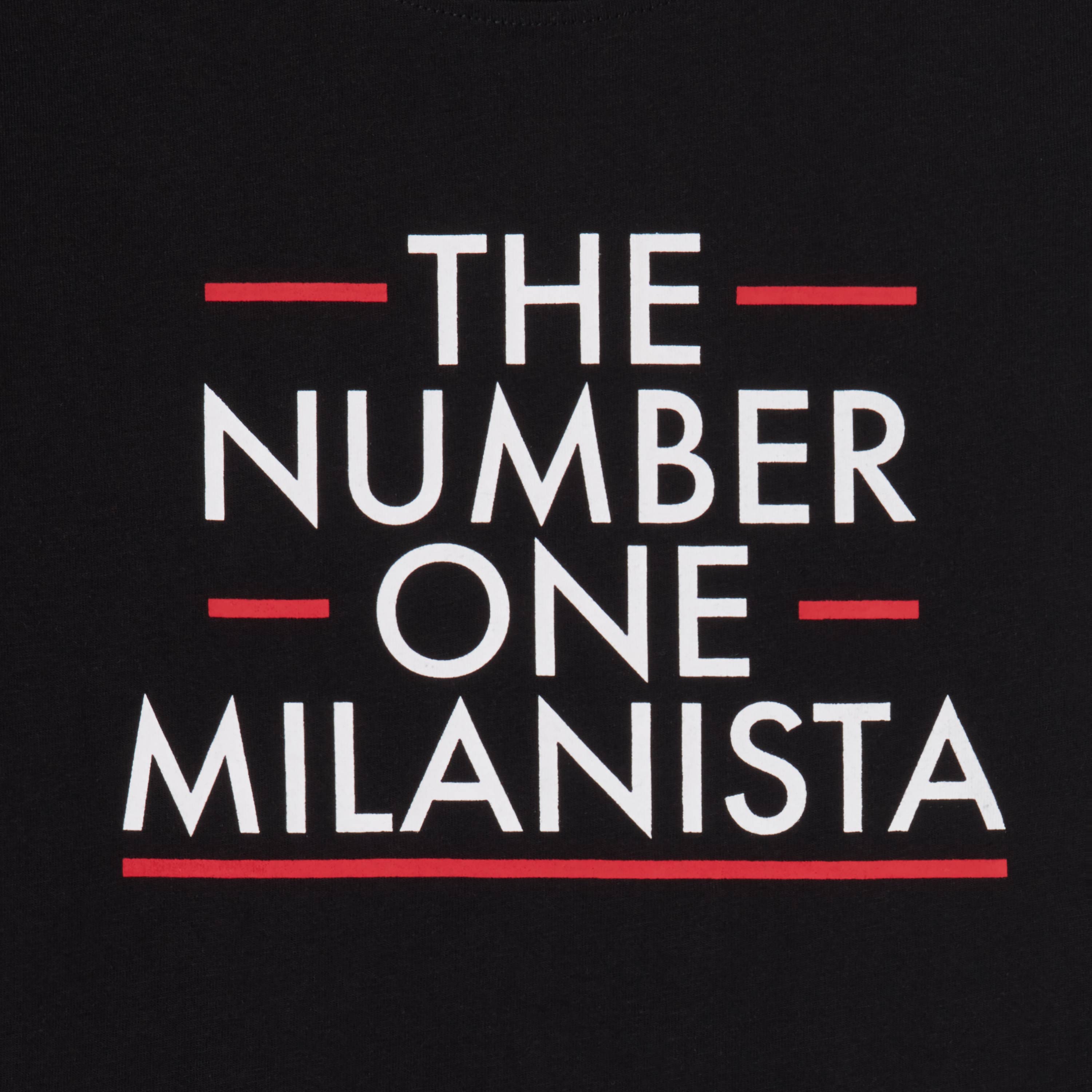 AC Milan Milanista Maglietta Bambino Nera 8 Anni Cotone