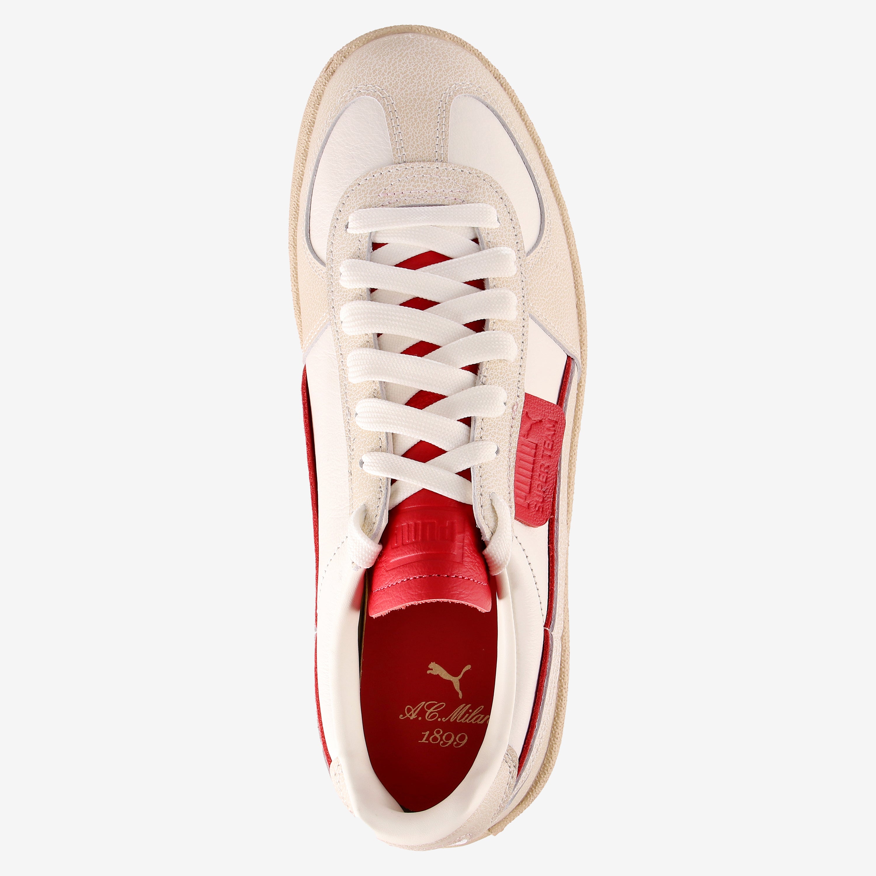 AC Milan Puma Super Team sneakers beige pelle uomo
