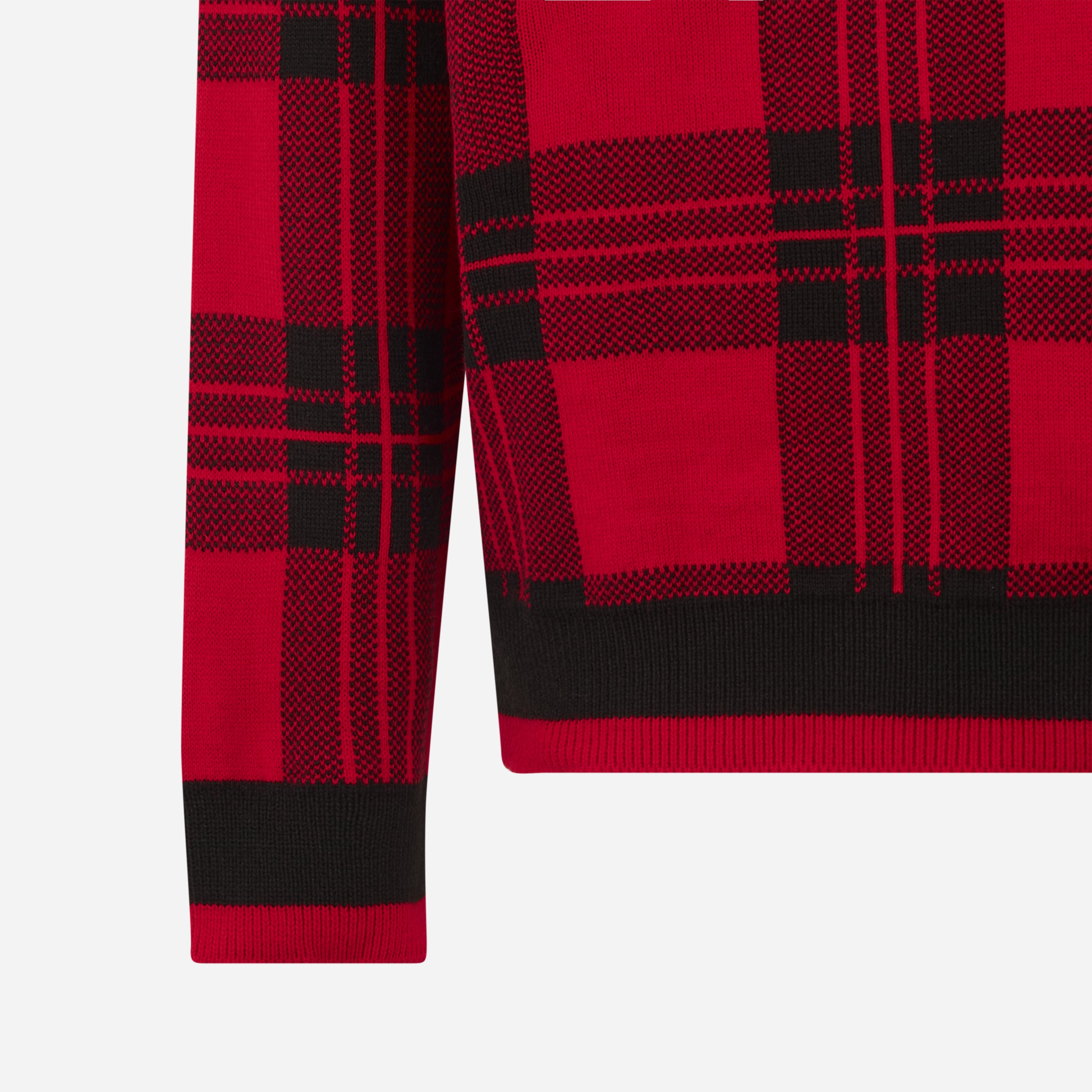 AC Milan Tartan maglione natale rosso 125 anni unisex