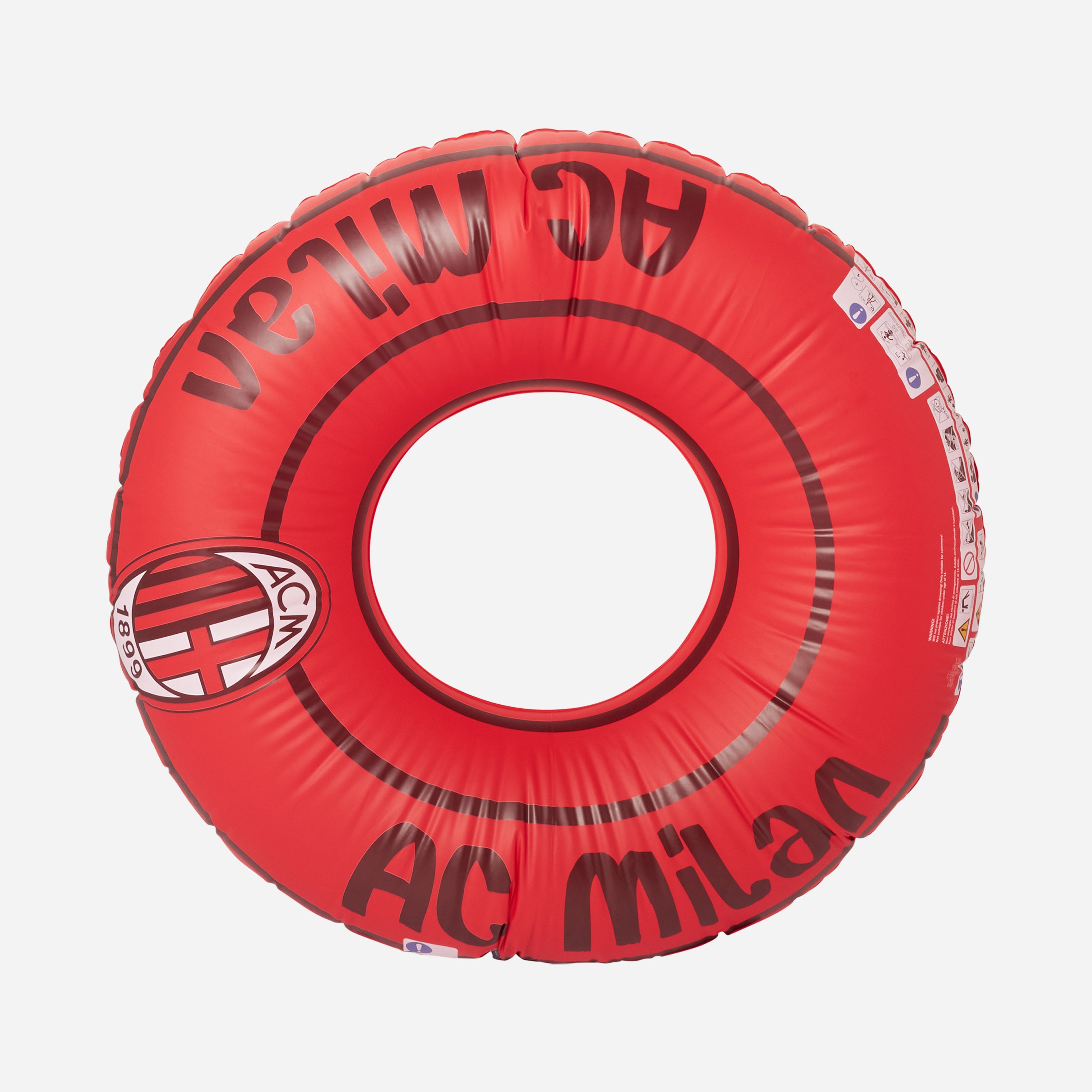 AC Milan Swim Ring ciambella mare PVC logo
