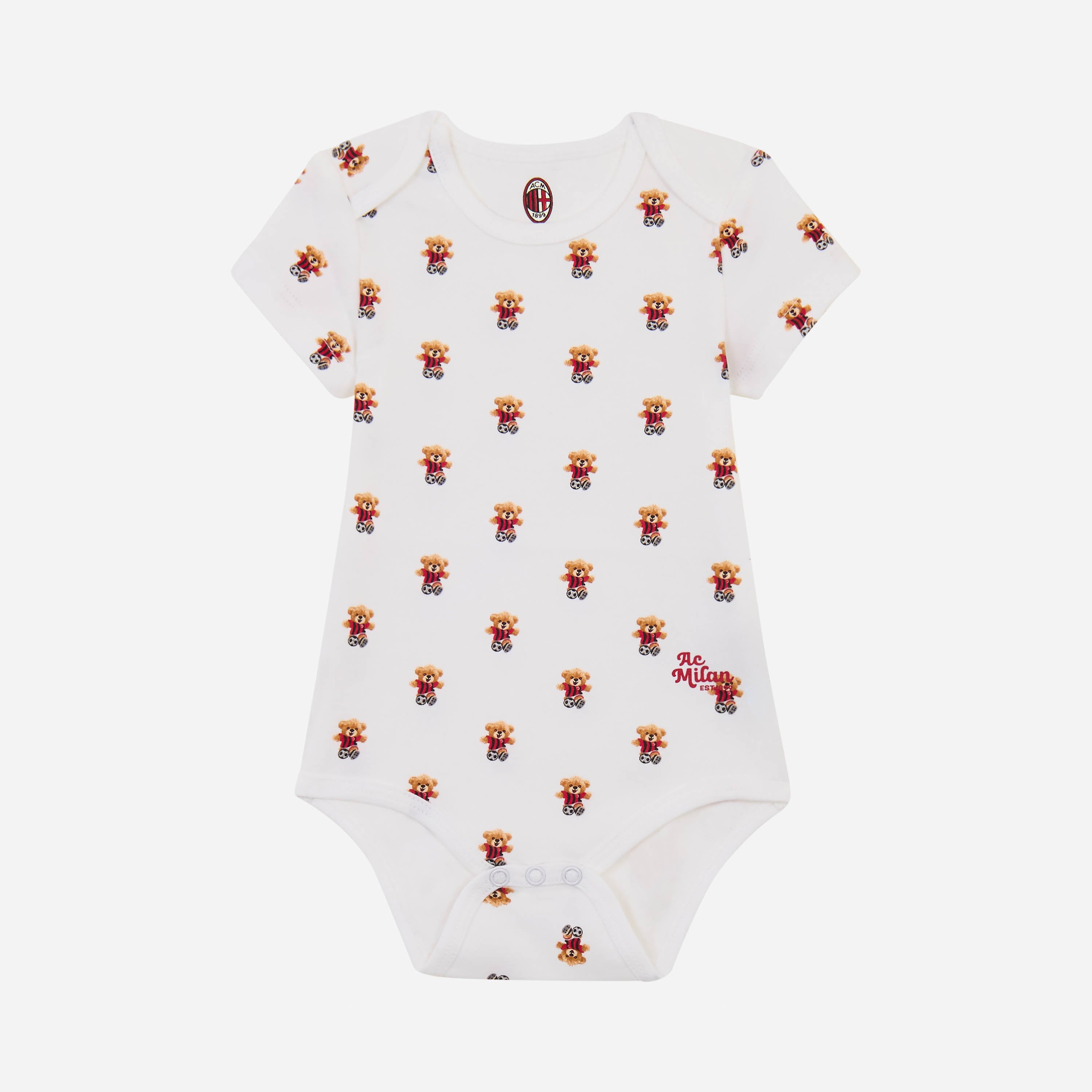 AC Milan Newborn Bodysuit Set body neonato cotone 2 pezzi