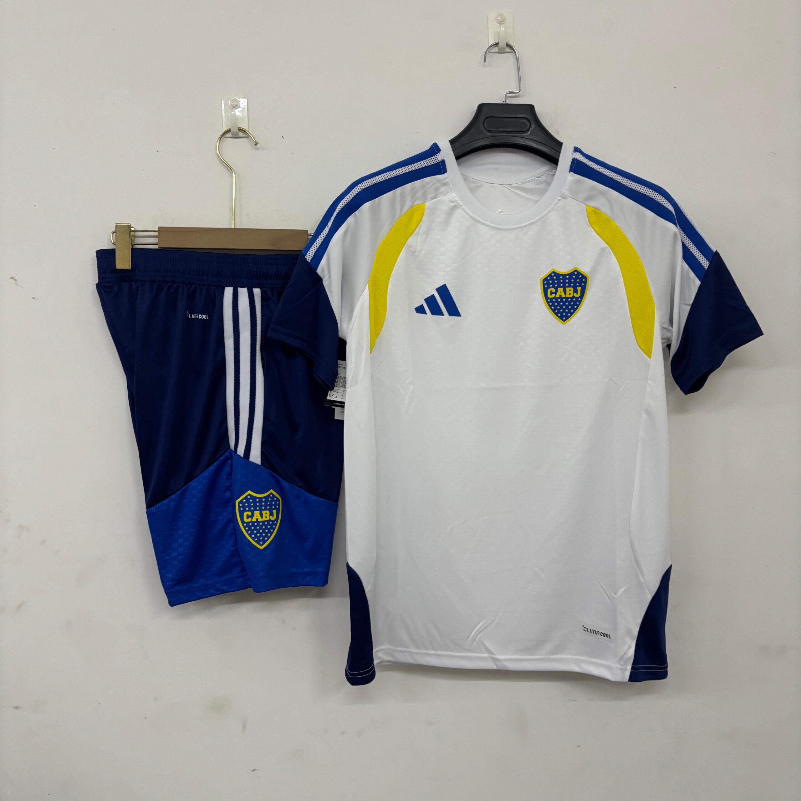 Boca Juniors 2026/27 set allenamento bianco maglia+pantaloncini