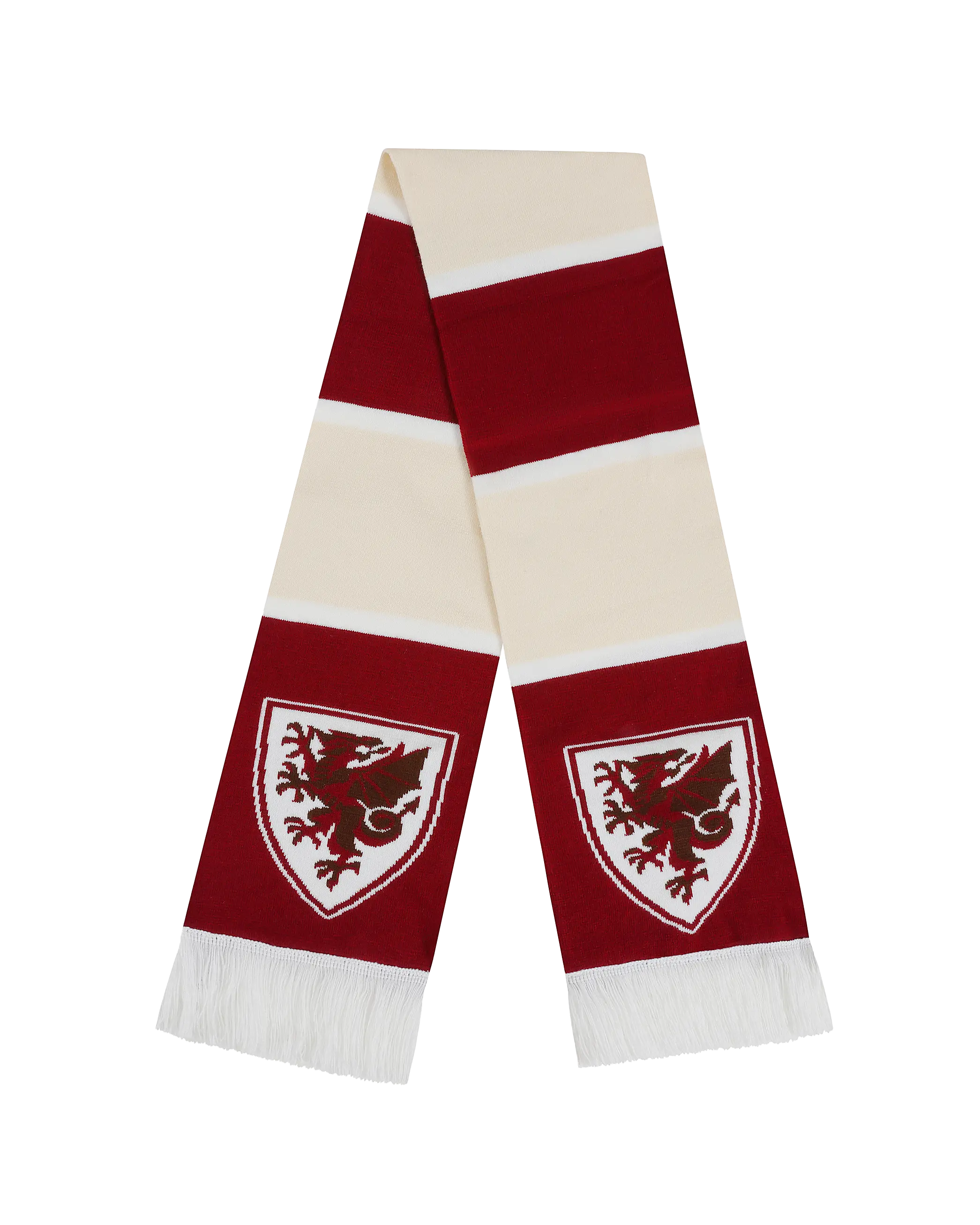 Wales sciarpa bar bordeaux crema taglia unica