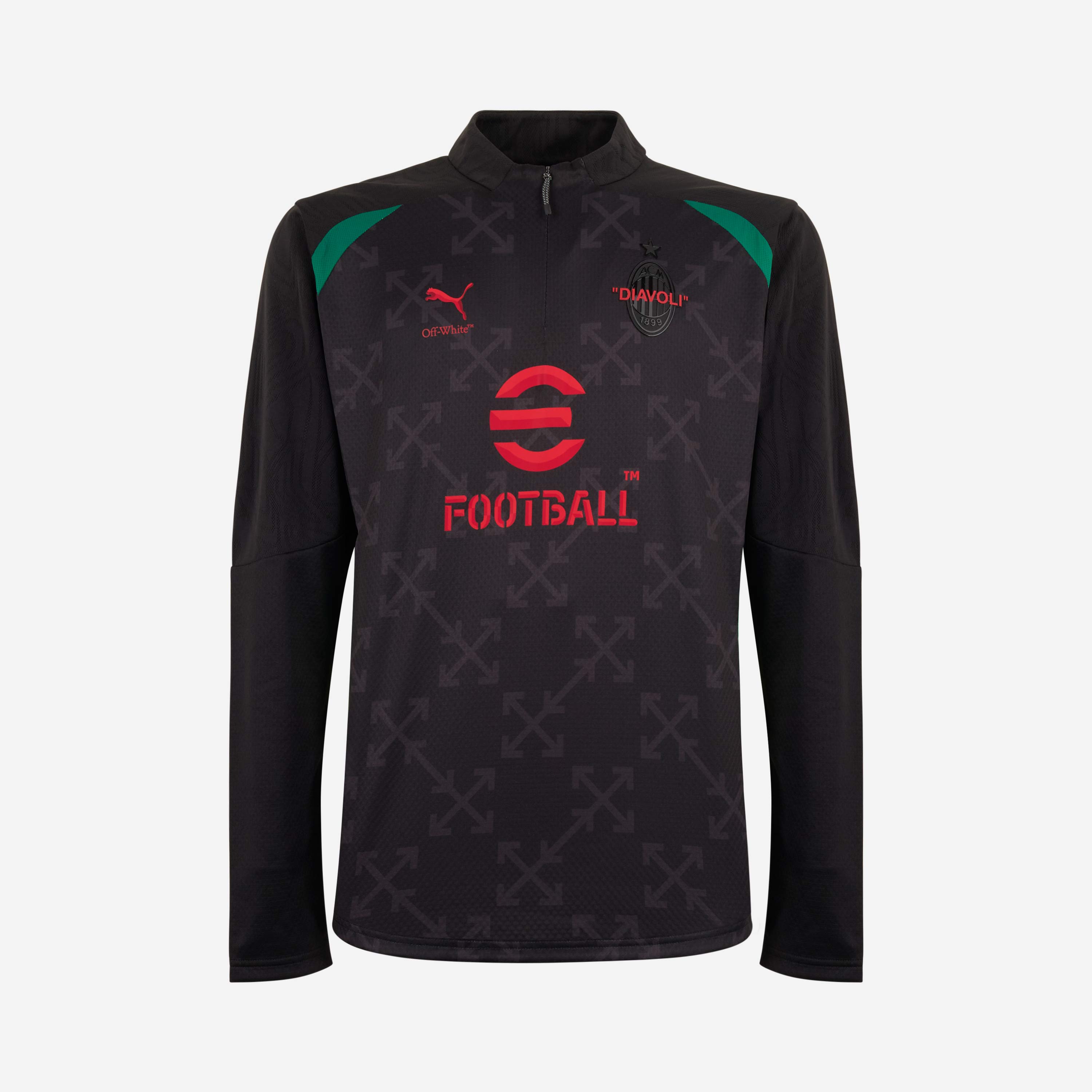 AC Milan Pre-Match 1/4 Zip Puma x Off-White 2024/25 Uomo L