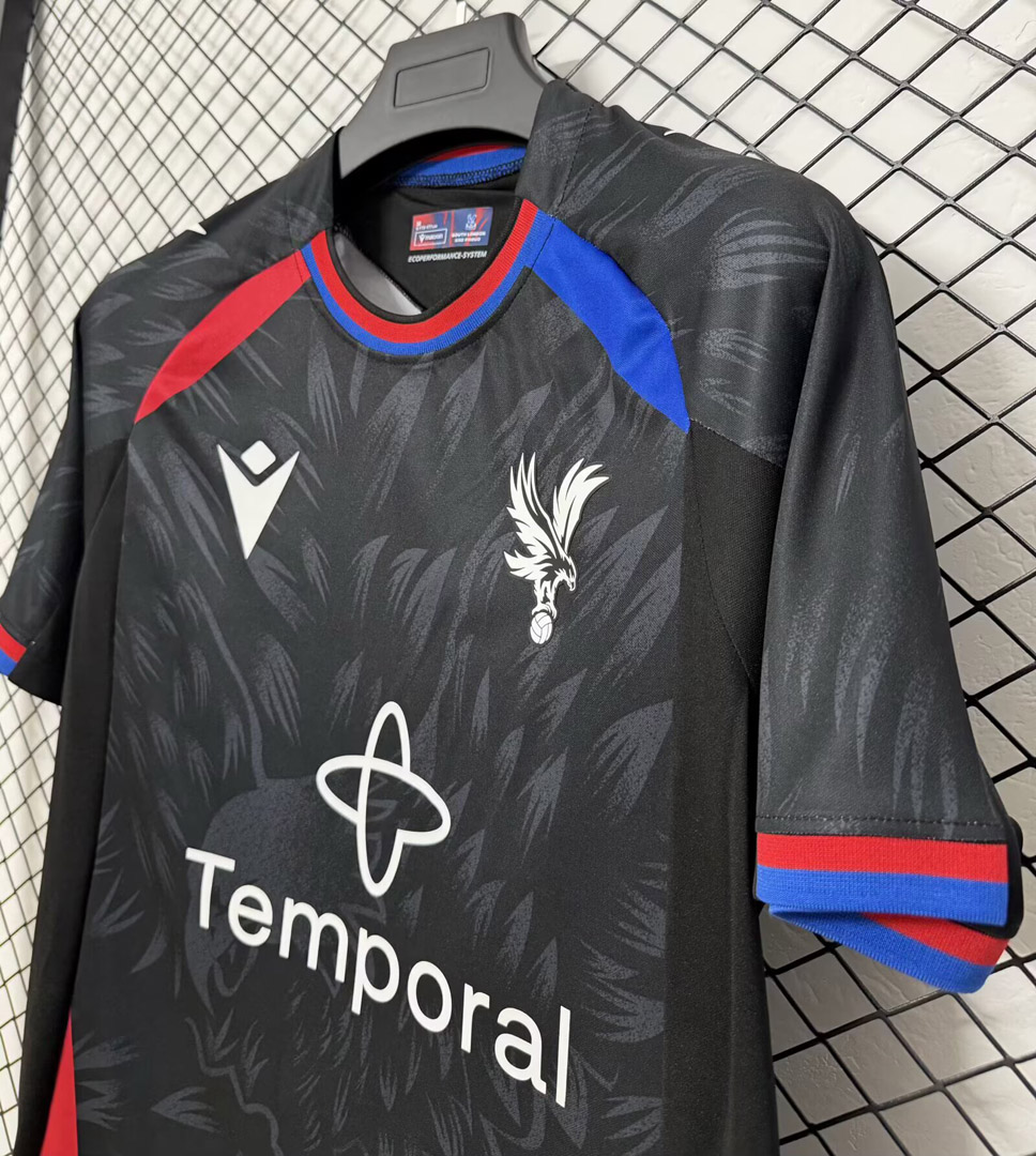 Crystal Palace 2026/27 maglia trasferta nera maniche corte