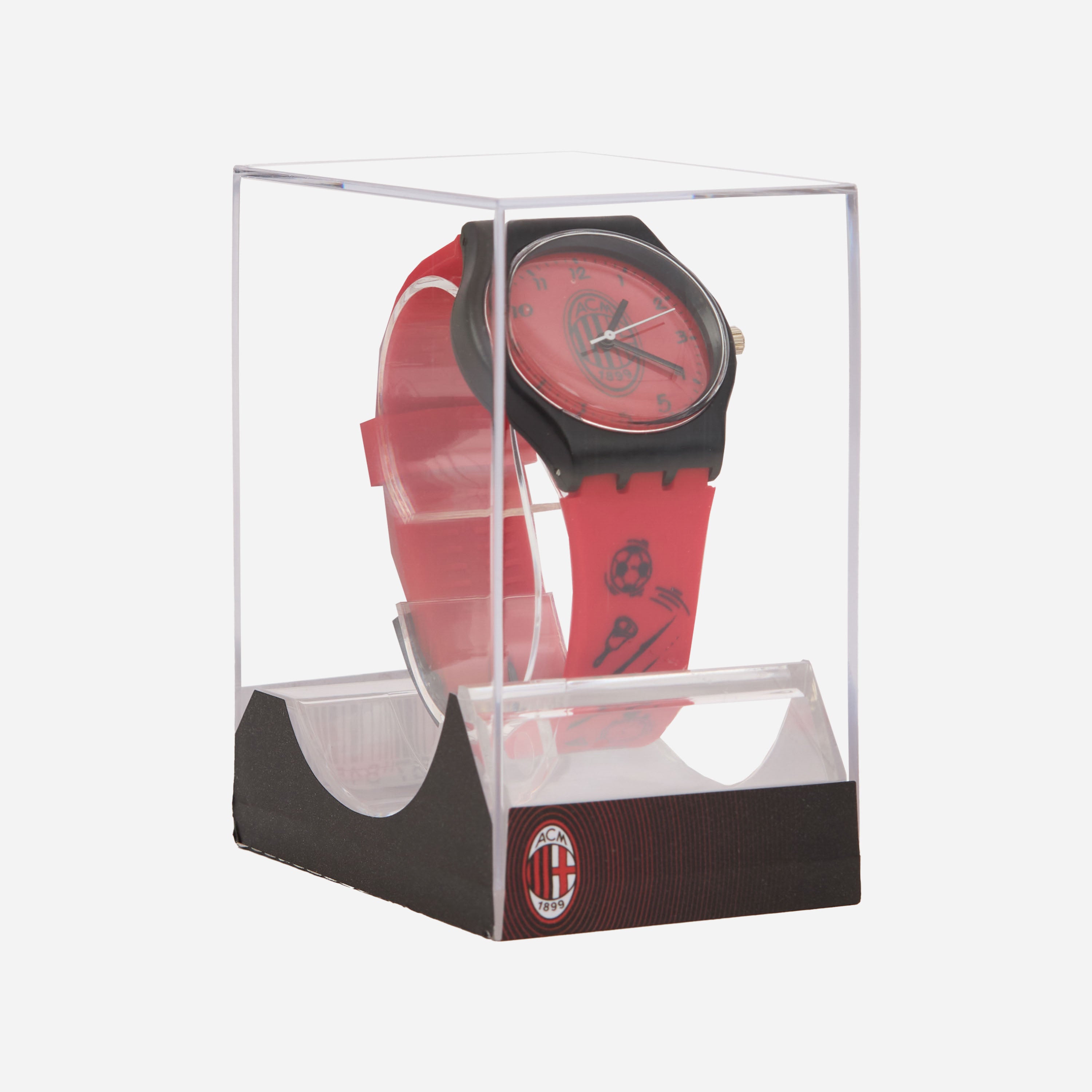 AC Milan orologio bambino analogico rosso nero