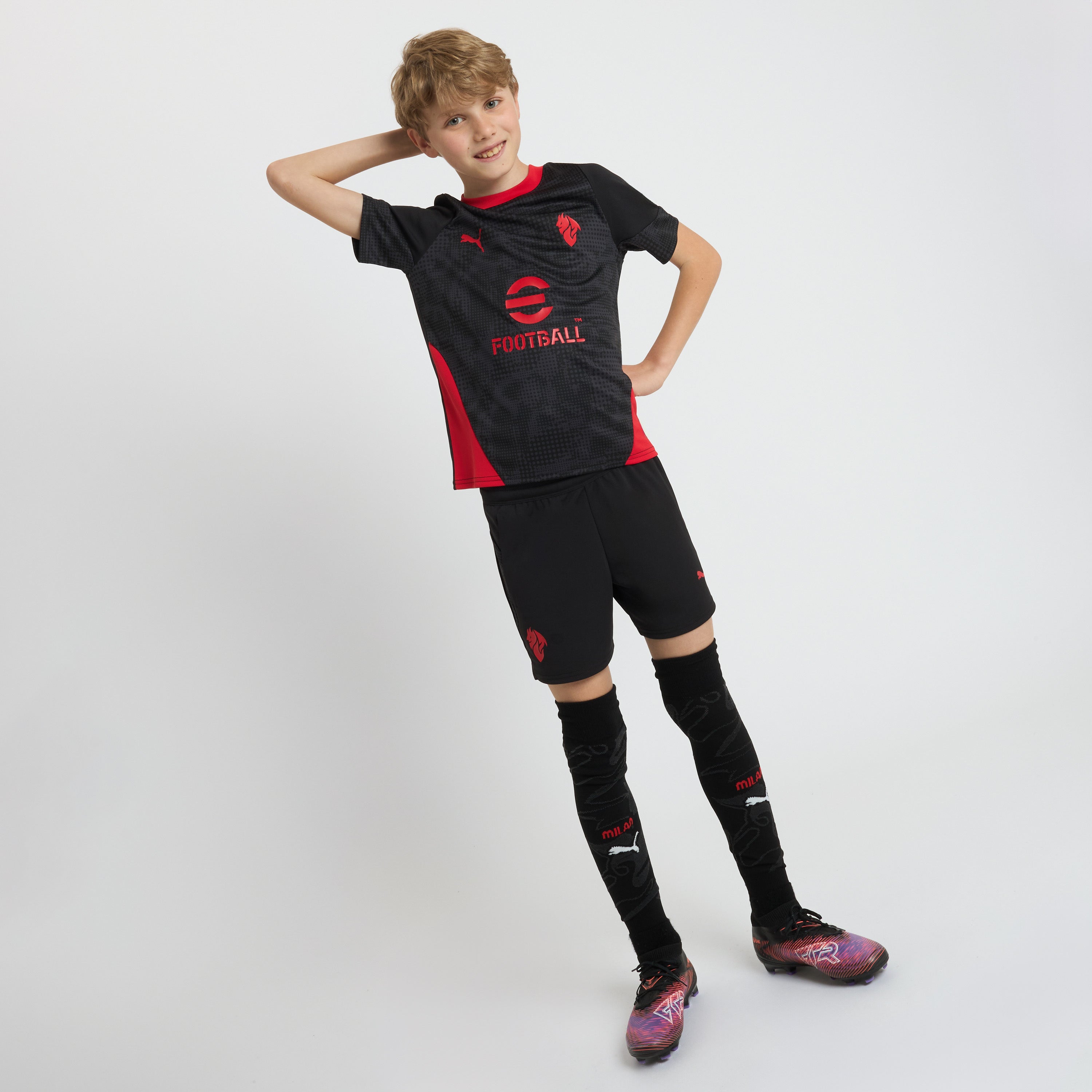 AC Milan Training Maglia Bambino Nera 8 Anni DryCell