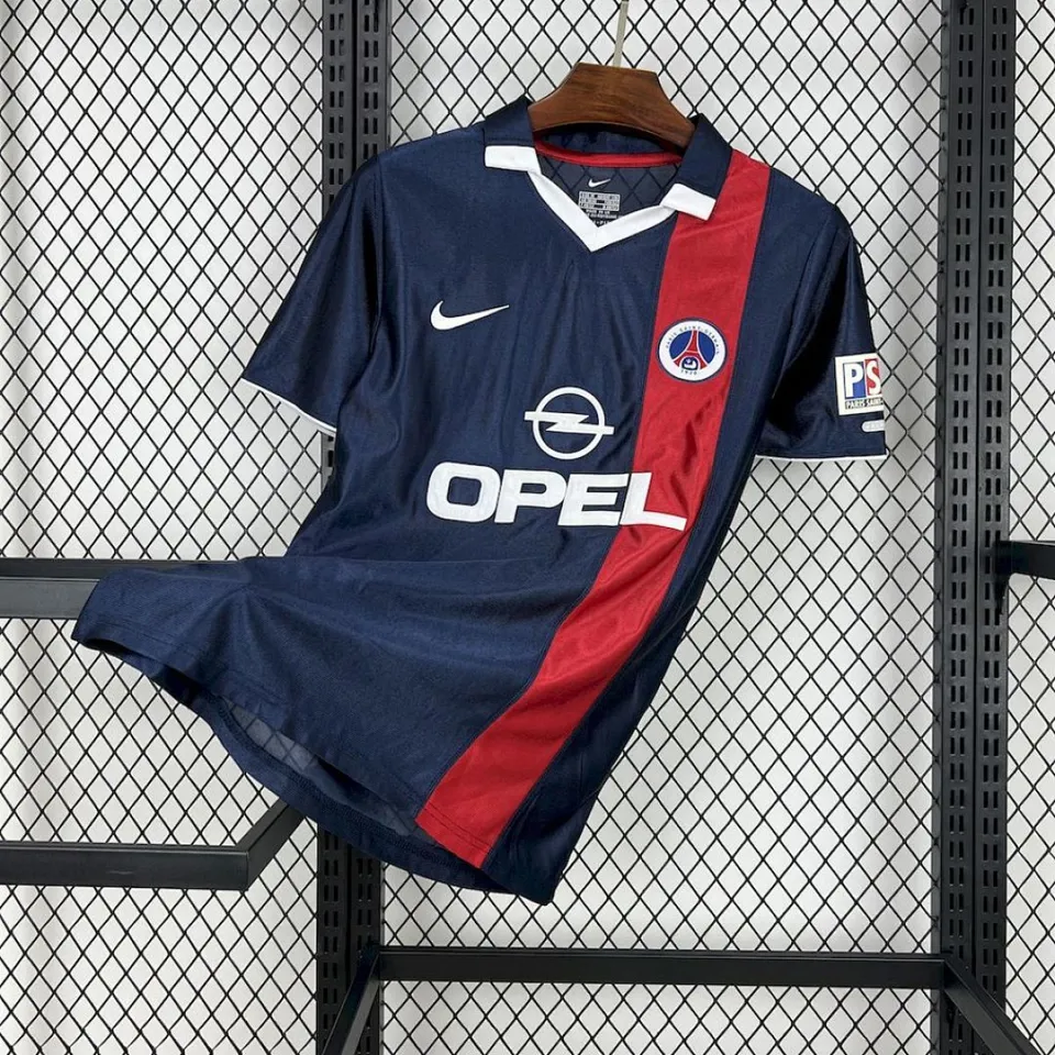 Tifoso Store PSG 2001/02 Prima Maglia calcio retro blu S-XXL