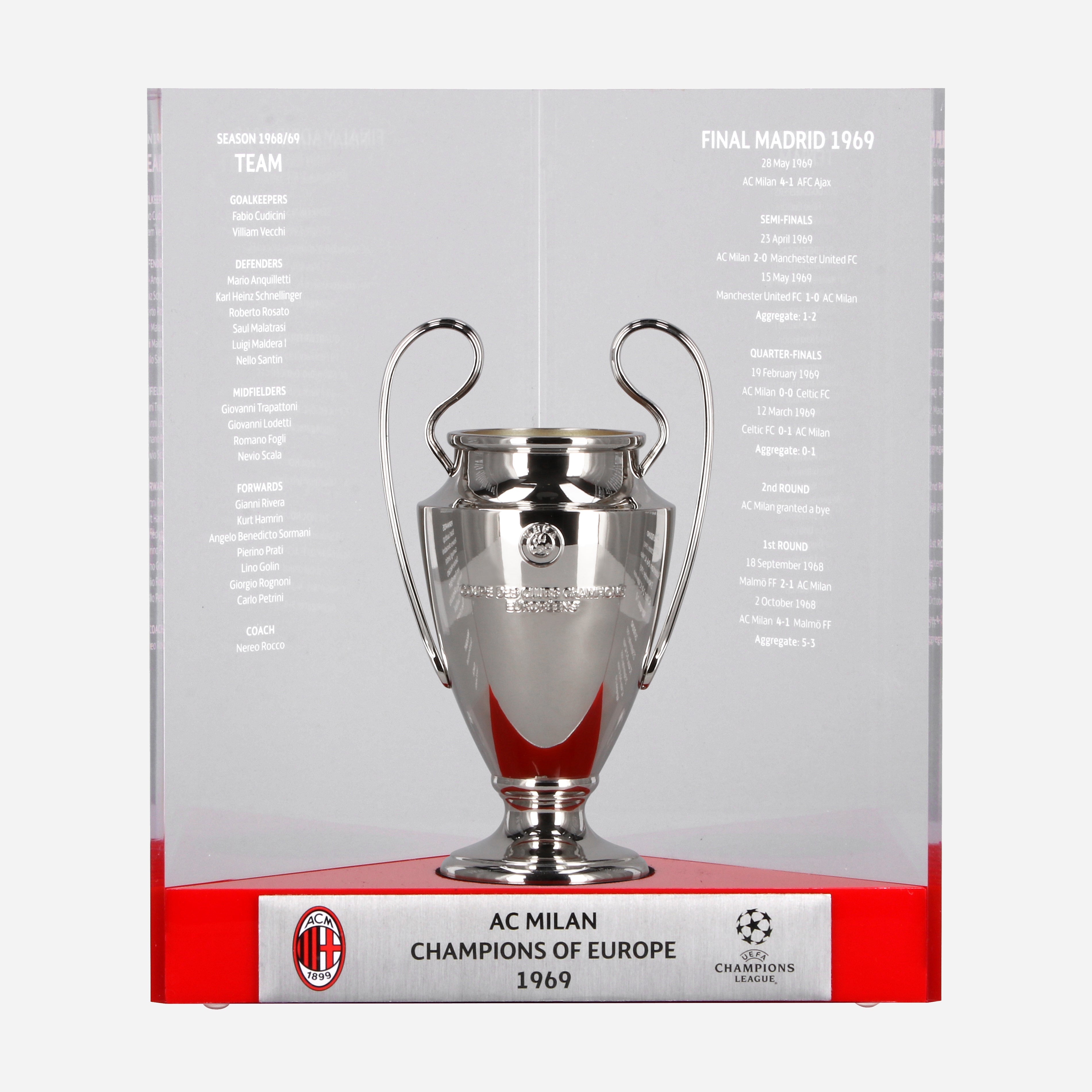 AC Milan Le Livre Ouvert 150 mm 1969 souvenir collezione