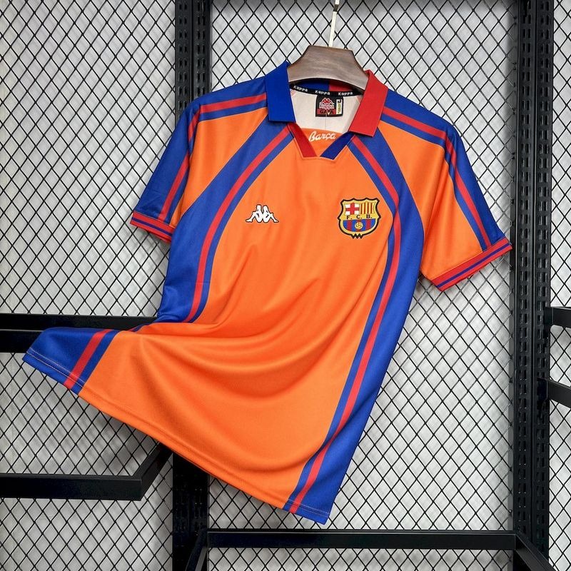 Tifoso Store Barcellona 1997/98 seconda maglia calcio arancio