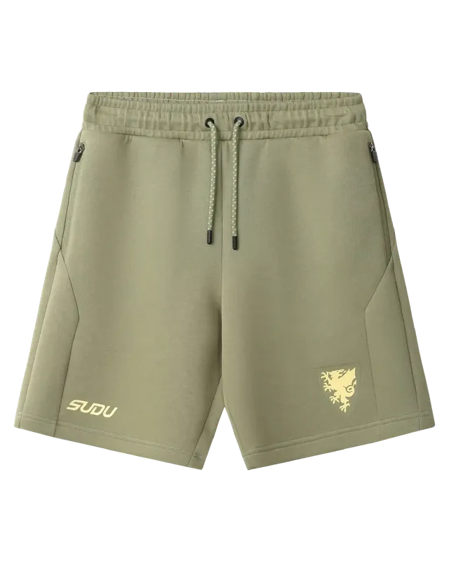 Wales SUDU Travel 2026-27 pantaloncino uomo verde oliva