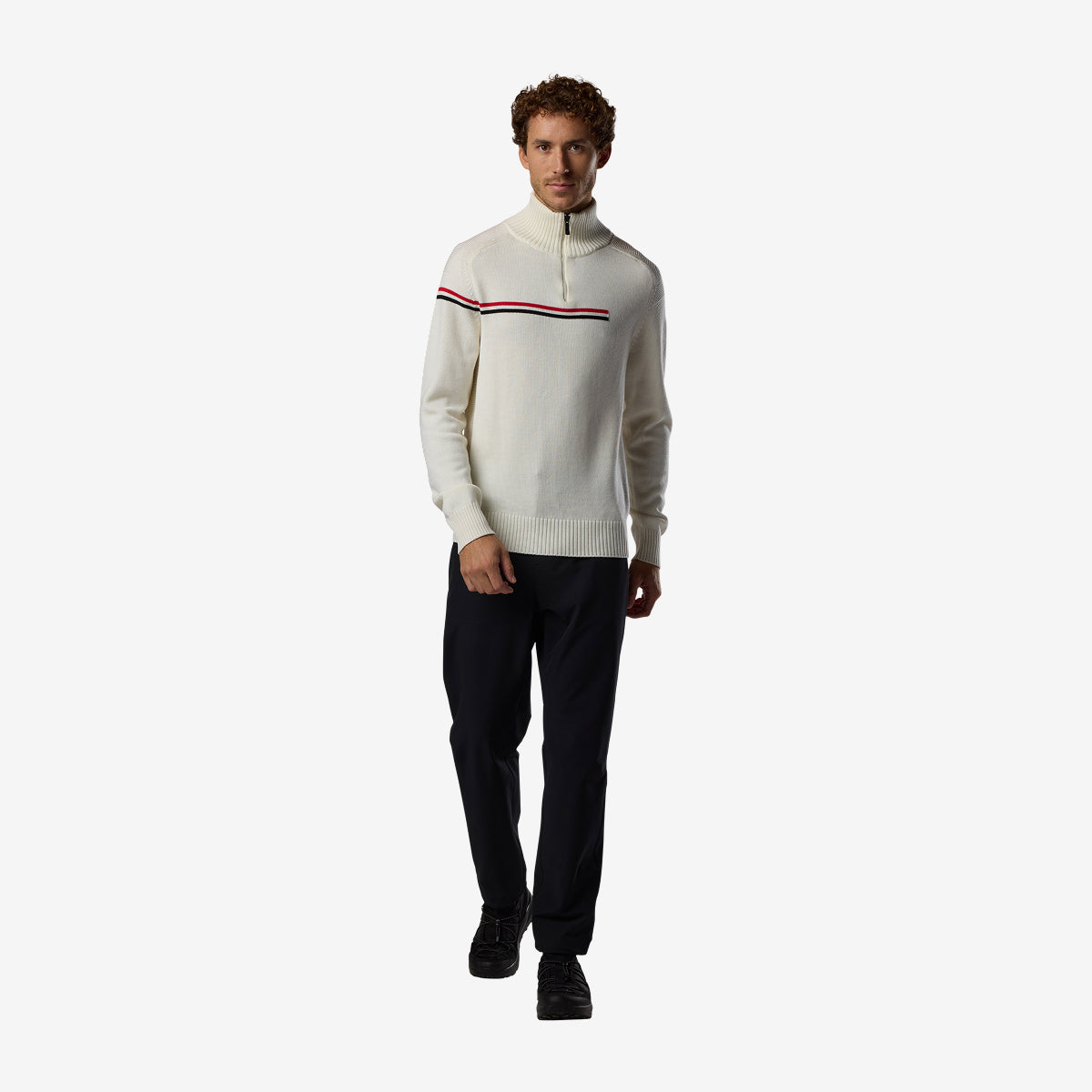 Rossignol x AC Milan Odysseus maglione mezza zip lana merino