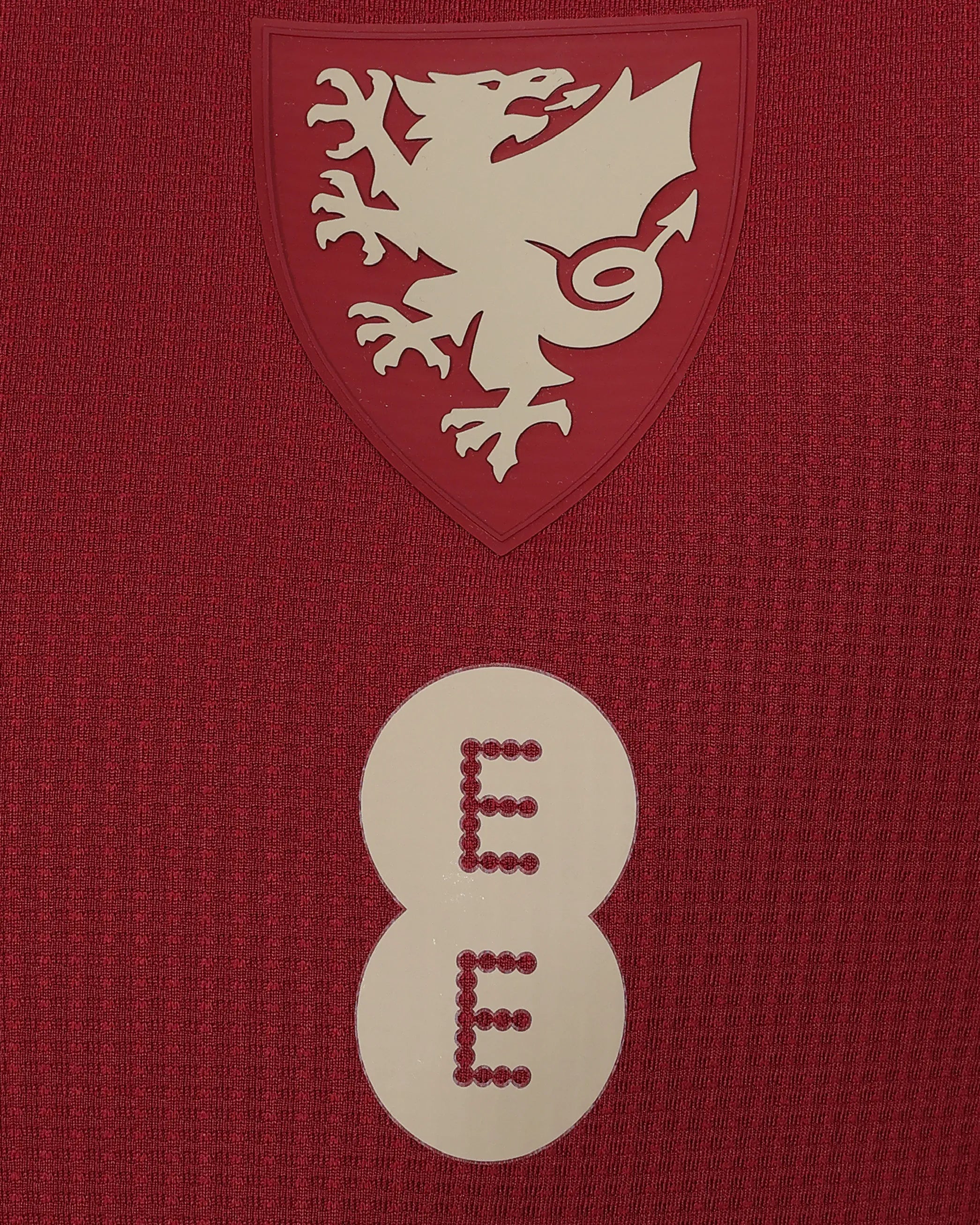 Wales Travel Players Home maglia da tifoso bordeaux