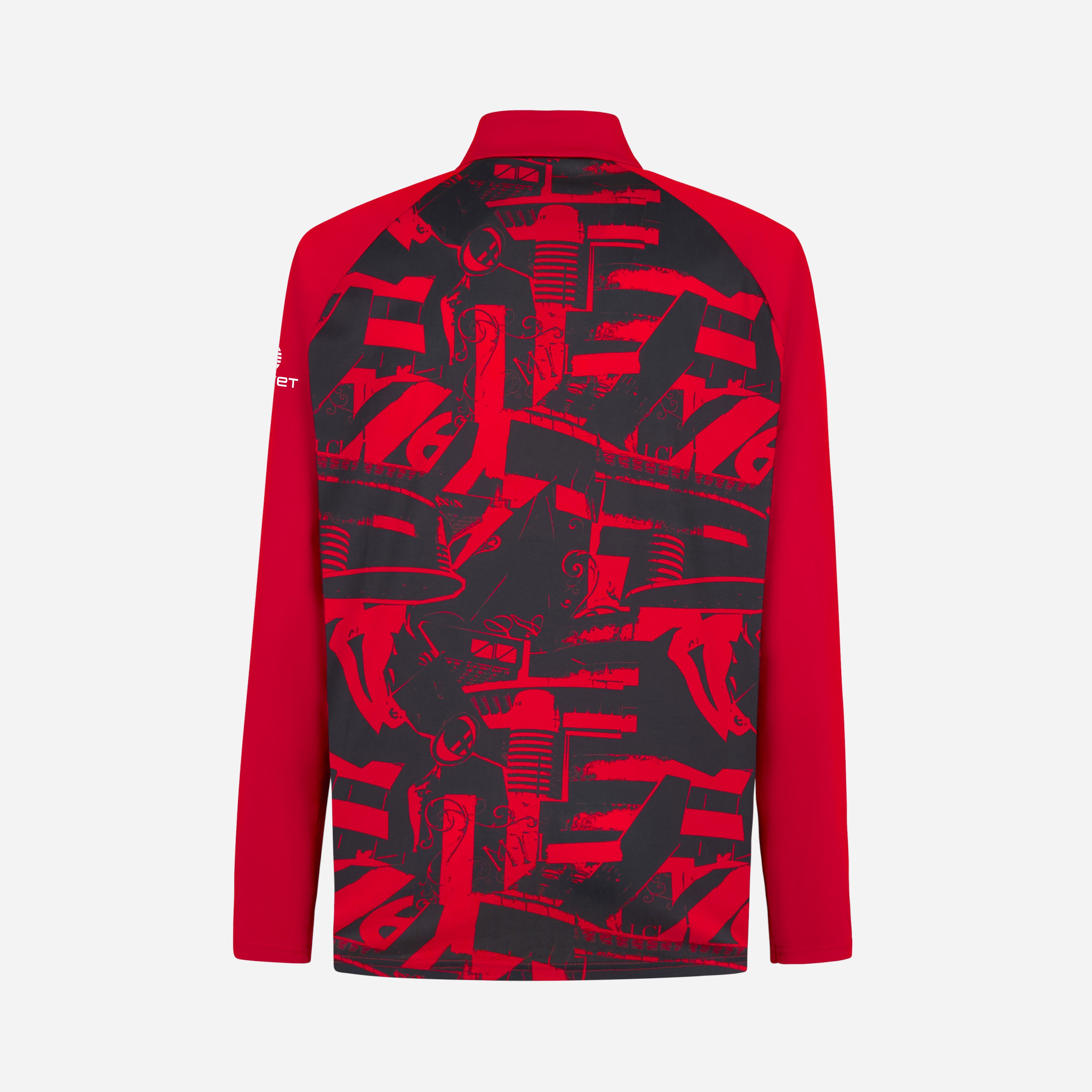 AC Milan Allenamento Milan Prematch 2026/27 top 1/4 zip rosso nero
