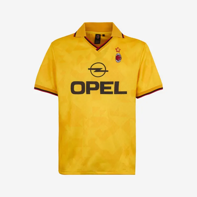 AC Milan 1995/96 maglia retro third gialla uomo taglia M
