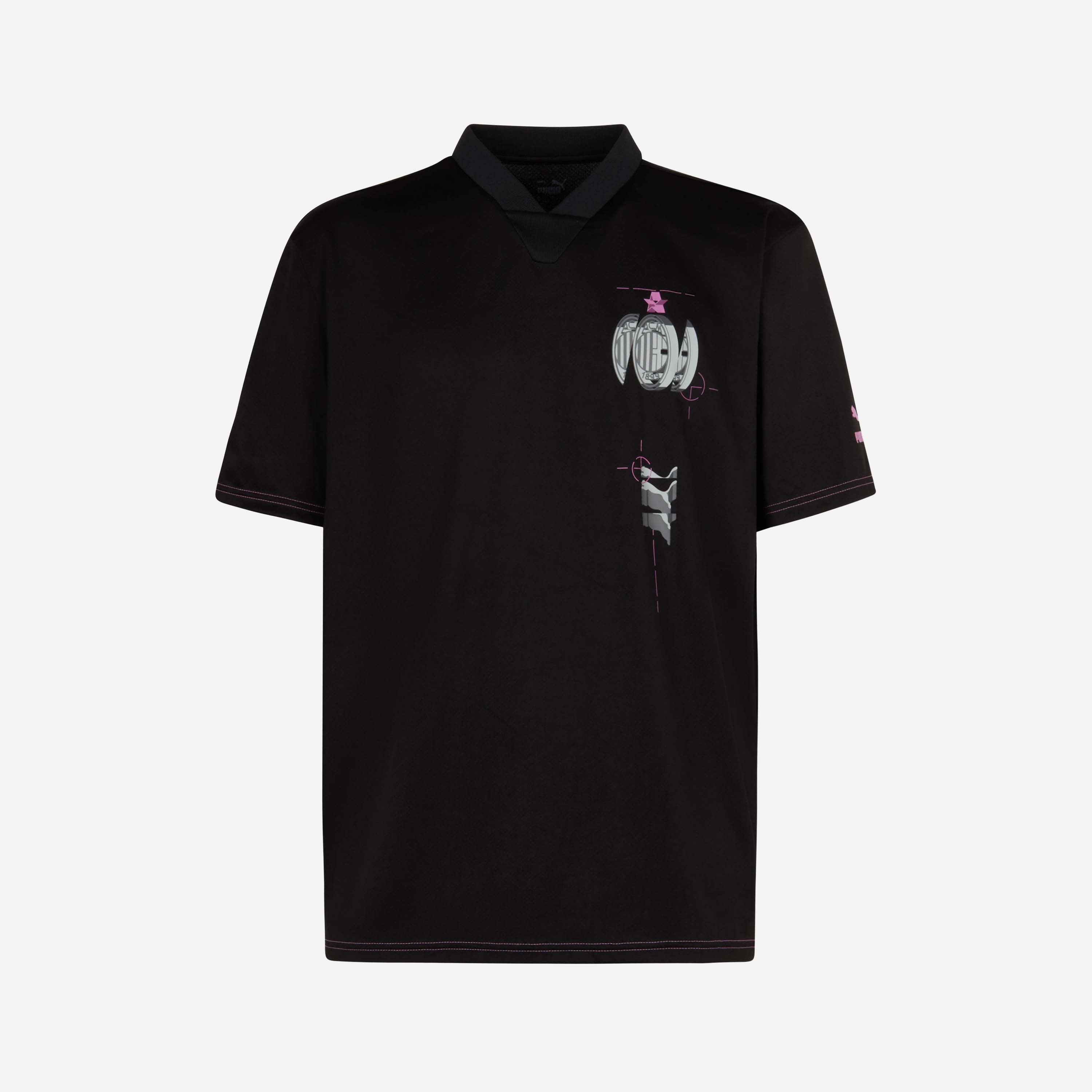 AC Milan V-Neck T-Shirt maglietta uomo L scollo a V