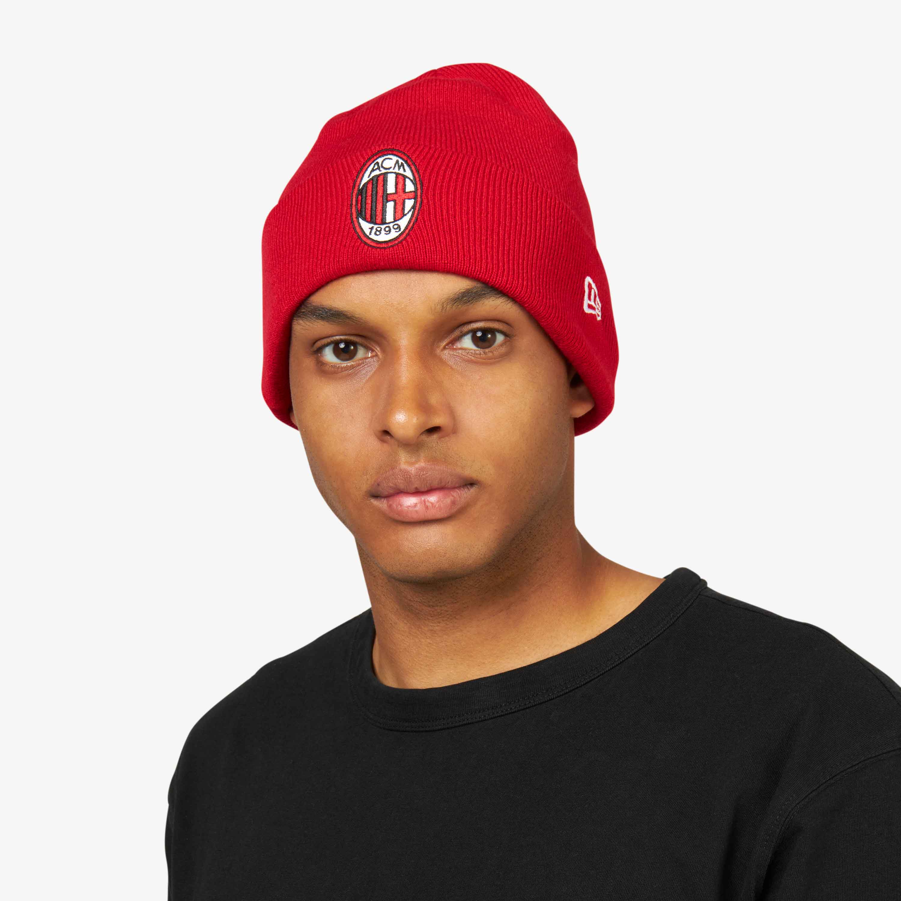 AC Milan Cappelli New Era Beanie logo taglia unica acrilico