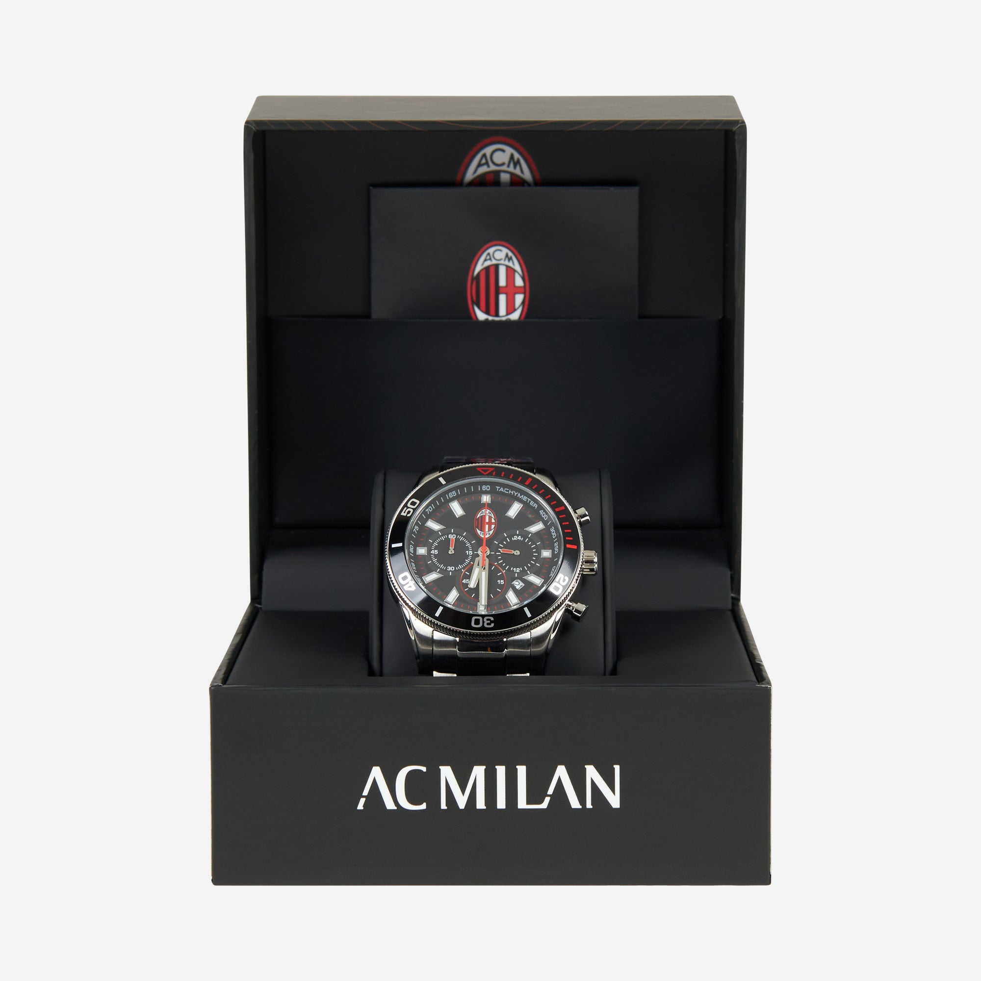 AC Milan Accessori Milan Steel Watch orologio acciaio nero