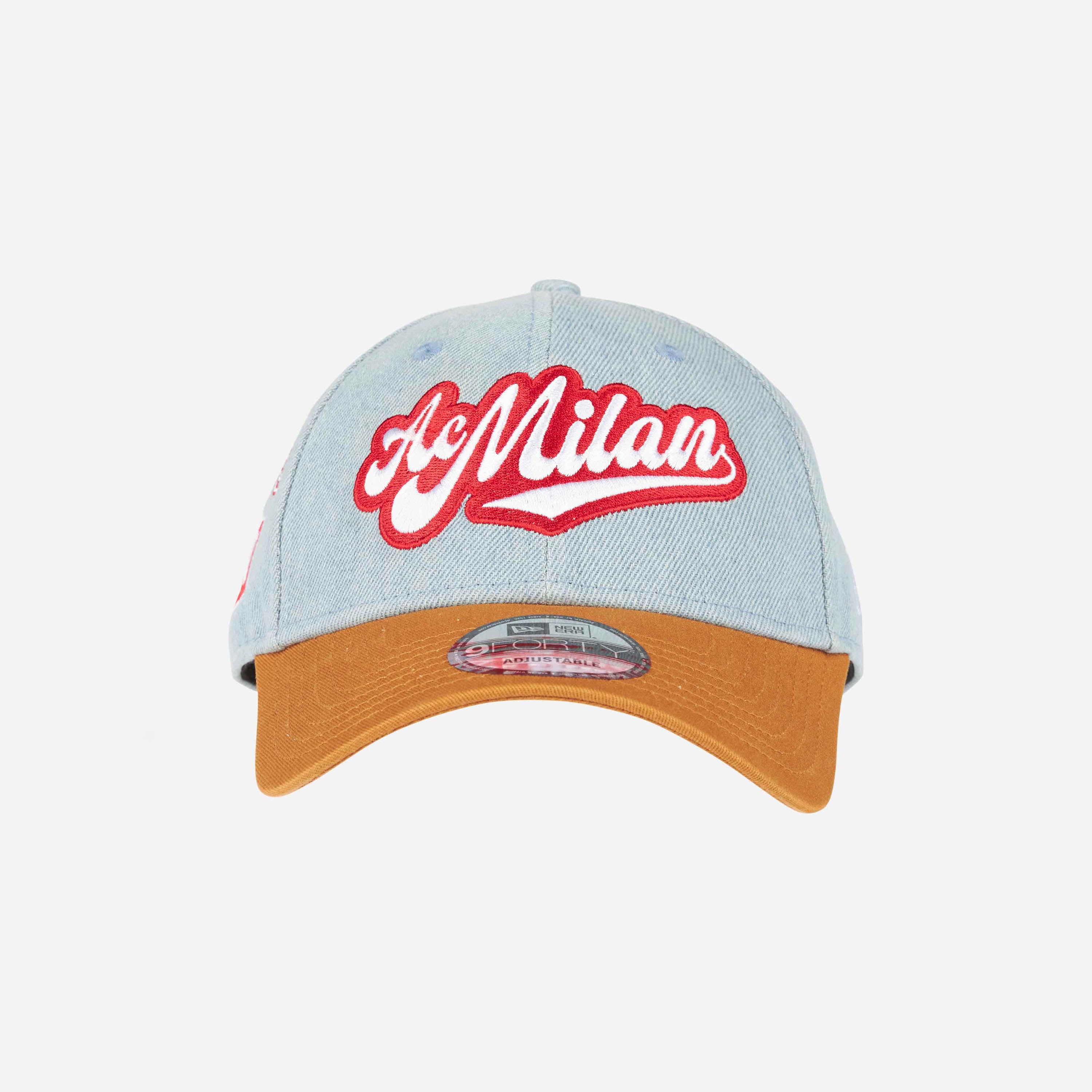 AC Milan 9FORTY New Era Cappello Denim Visiera Curva