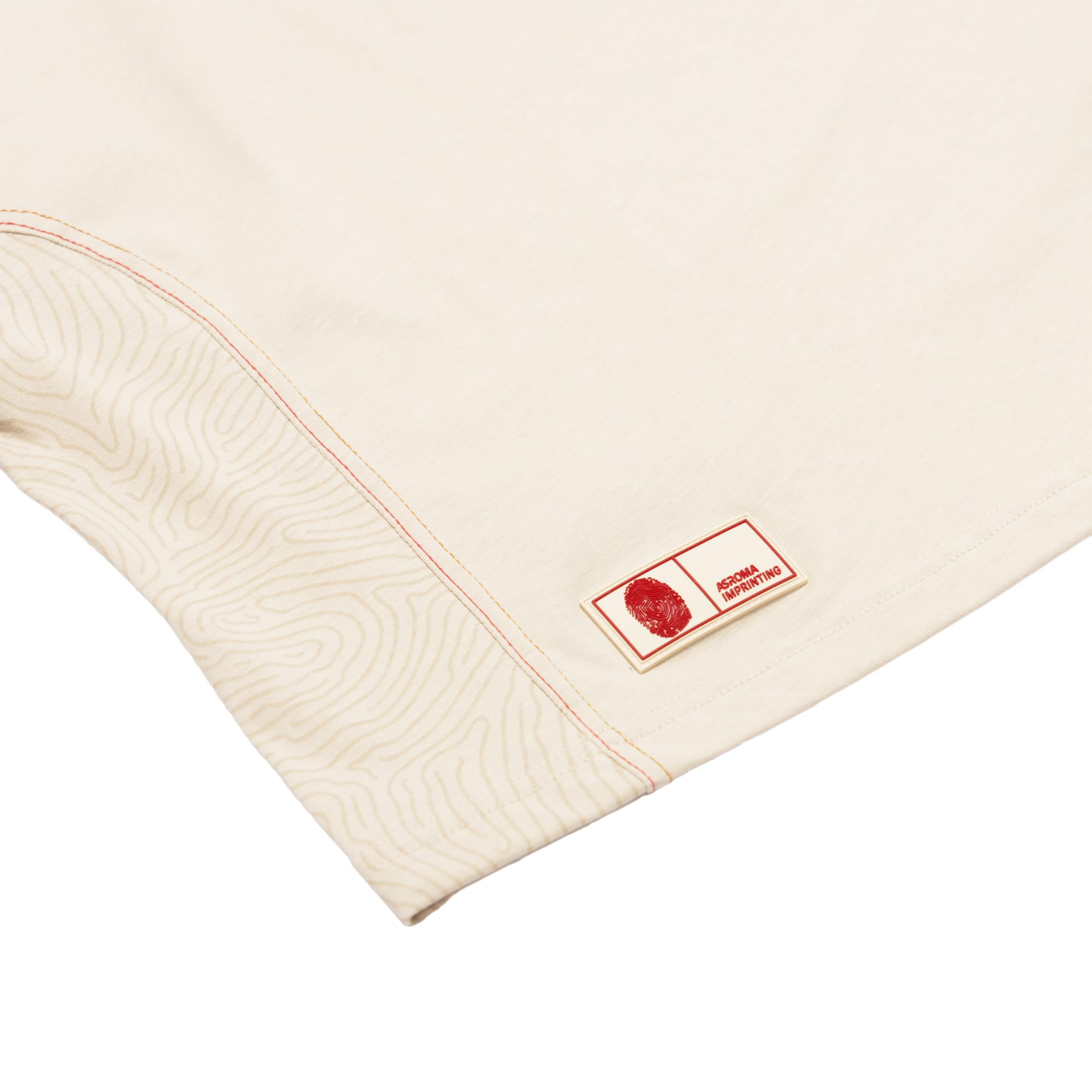 AS Roma Imprinting T-Shirt maglia bianca S Corto crema
