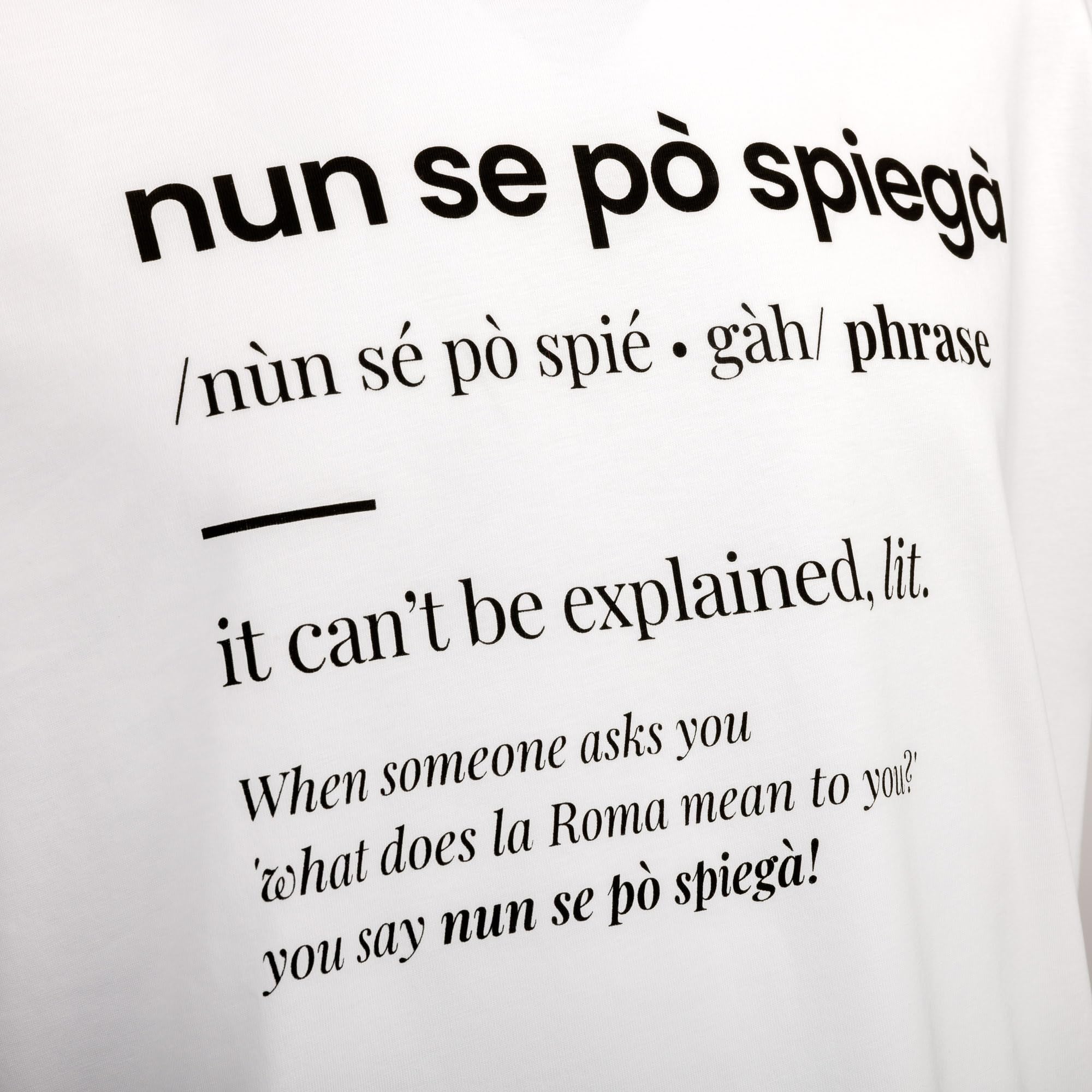 AS Roma Nun Se Po Spiega t-shirt taglia L