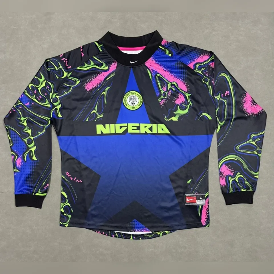 Nigeria Maglia Portiere Manica Lunga 2026/27 nera blu